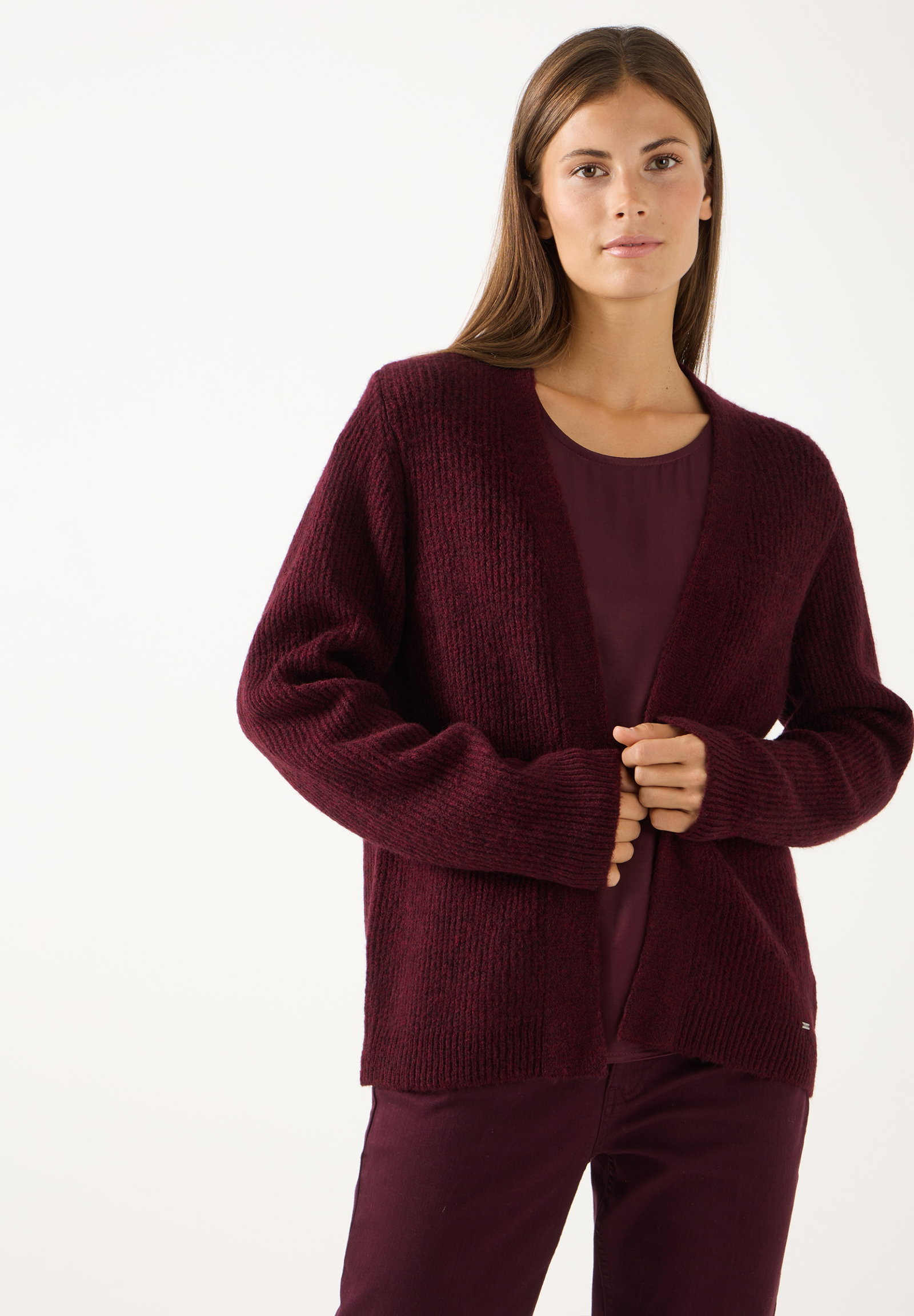 Cardigan, pomegranate red #3