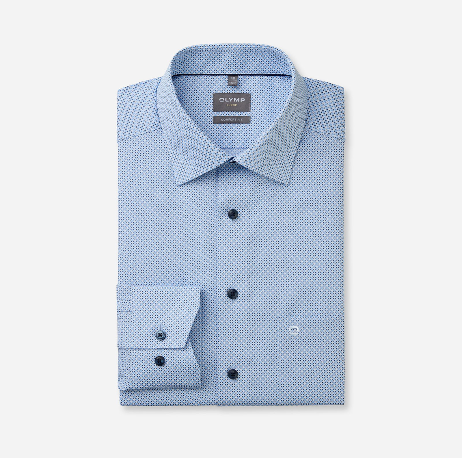 Olymp |  Olymp Hemd Modern Fit  | 42 | bleu