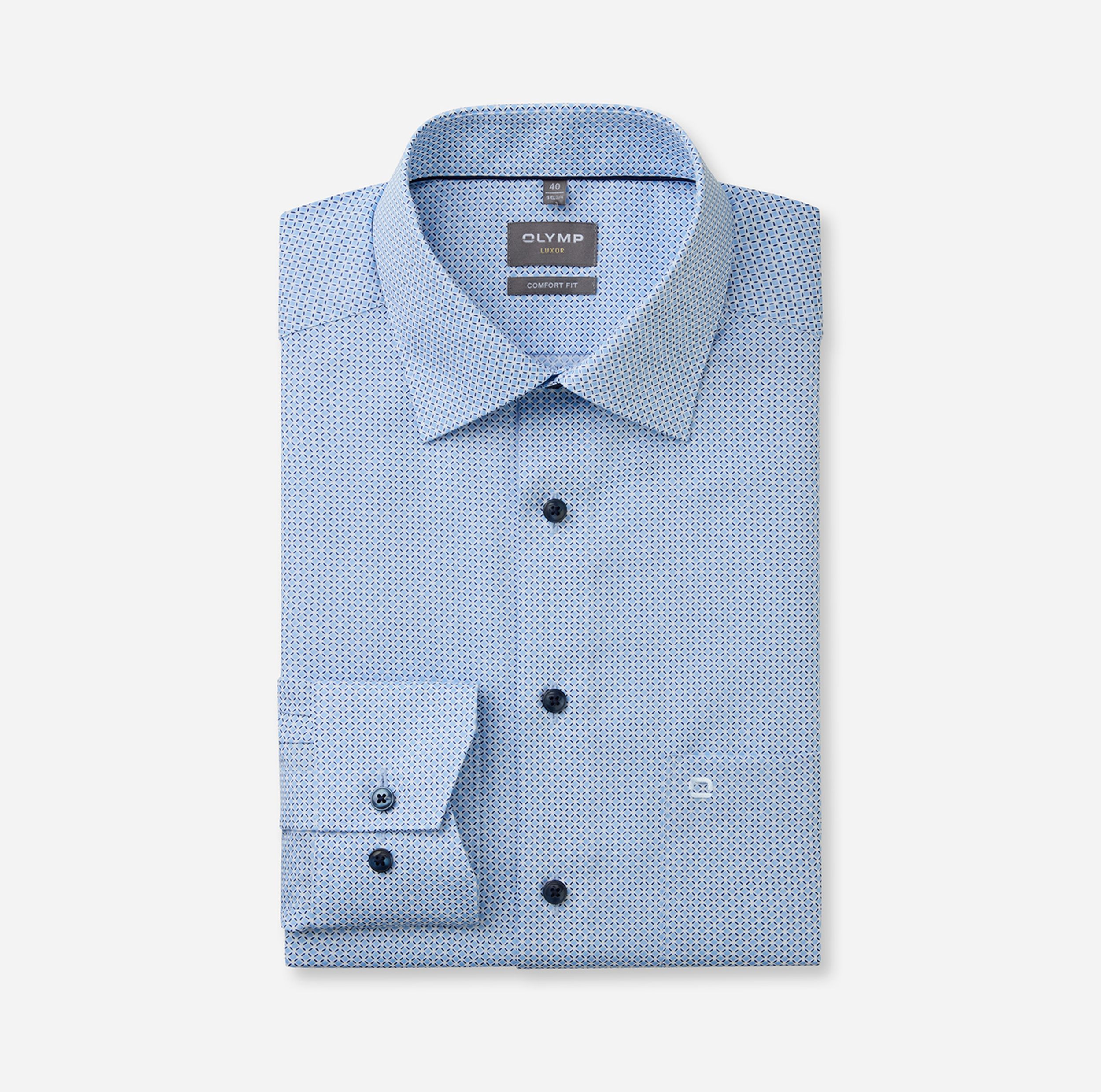 Olymp |  Olymp Hemd Modern Fit  | 42 | bleu