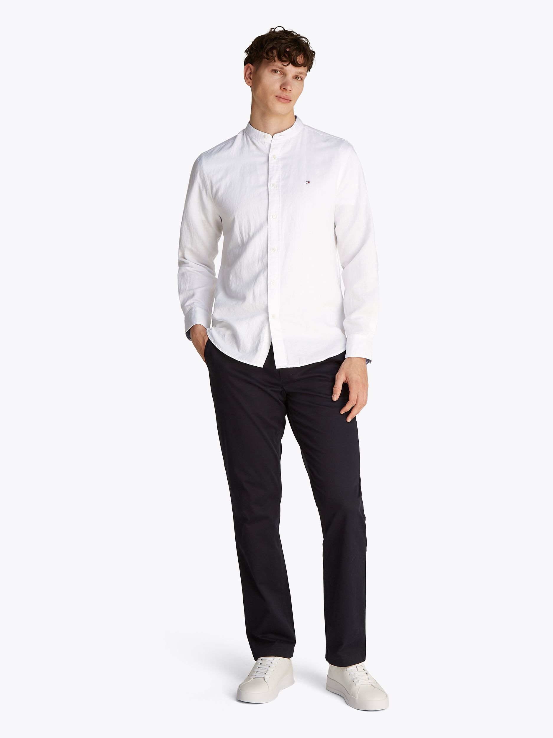 Tommy Hilfiger |  Tommy Hilfiger Hemd Regular Fit  | L | th optic white