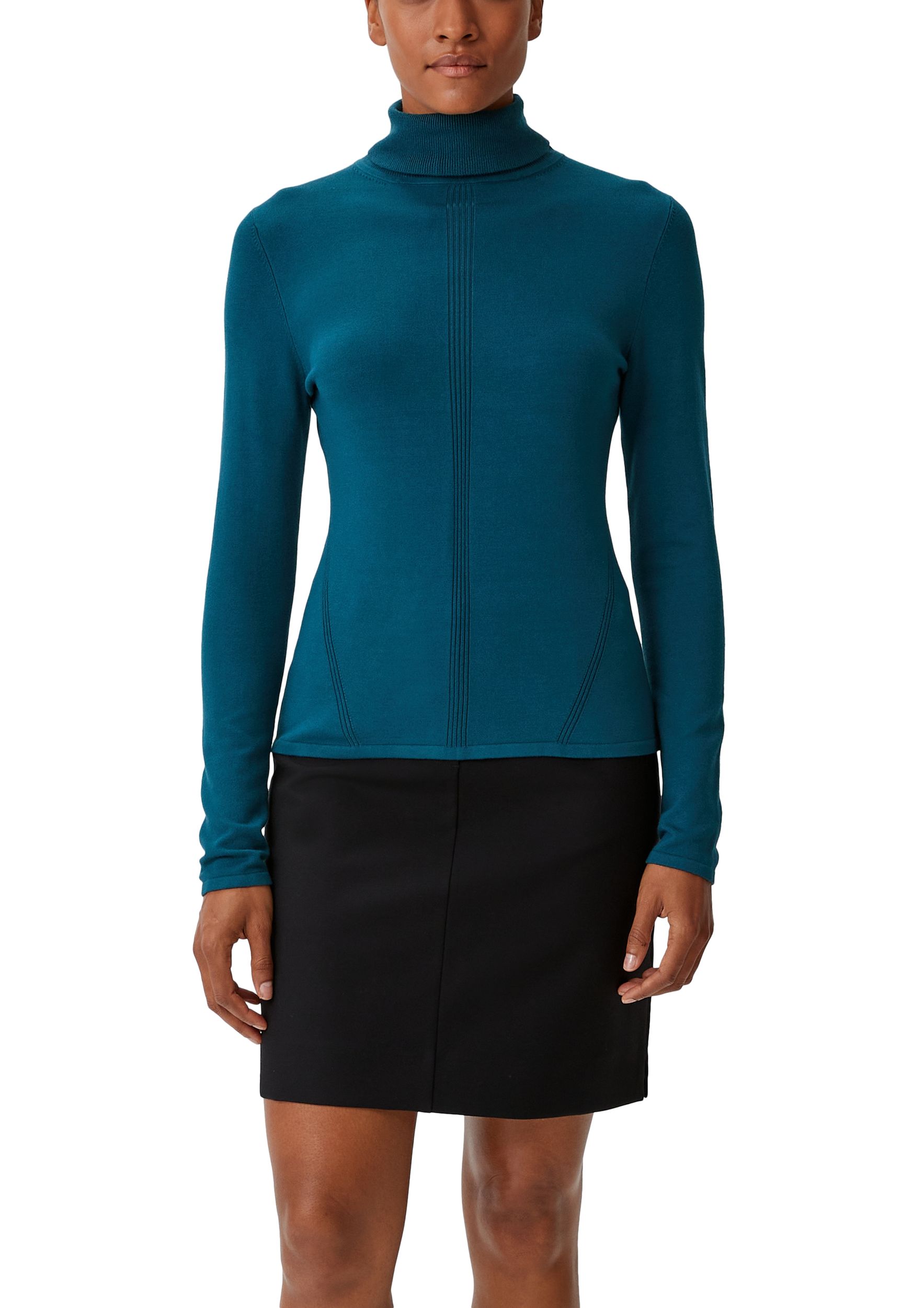 Comma |  Comma Rollkragenpullover  | 34 | petrol