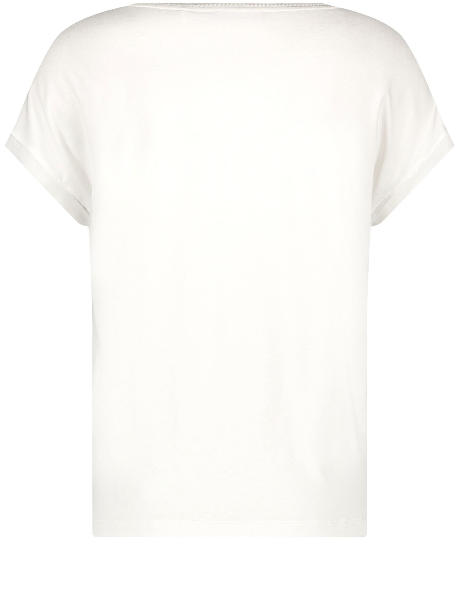 Blusenshirt mit Chiffon-Overlayer