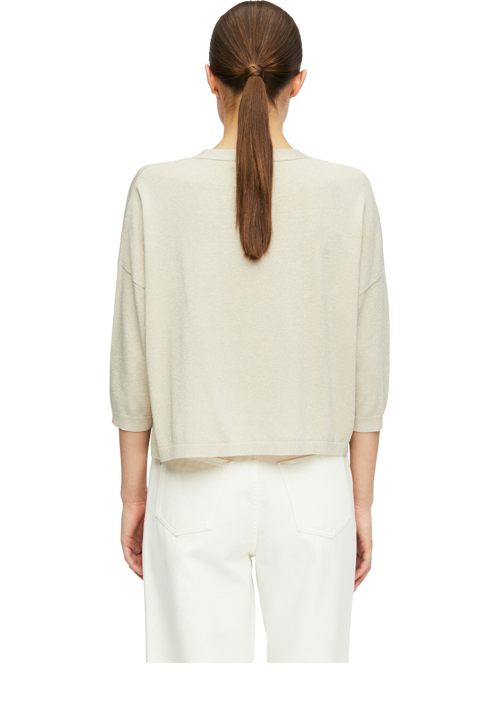 65a0cd85fc8c8e201618ae7d7419dea8 Comma | Comma Strickjacke | Cardigan | M | beige