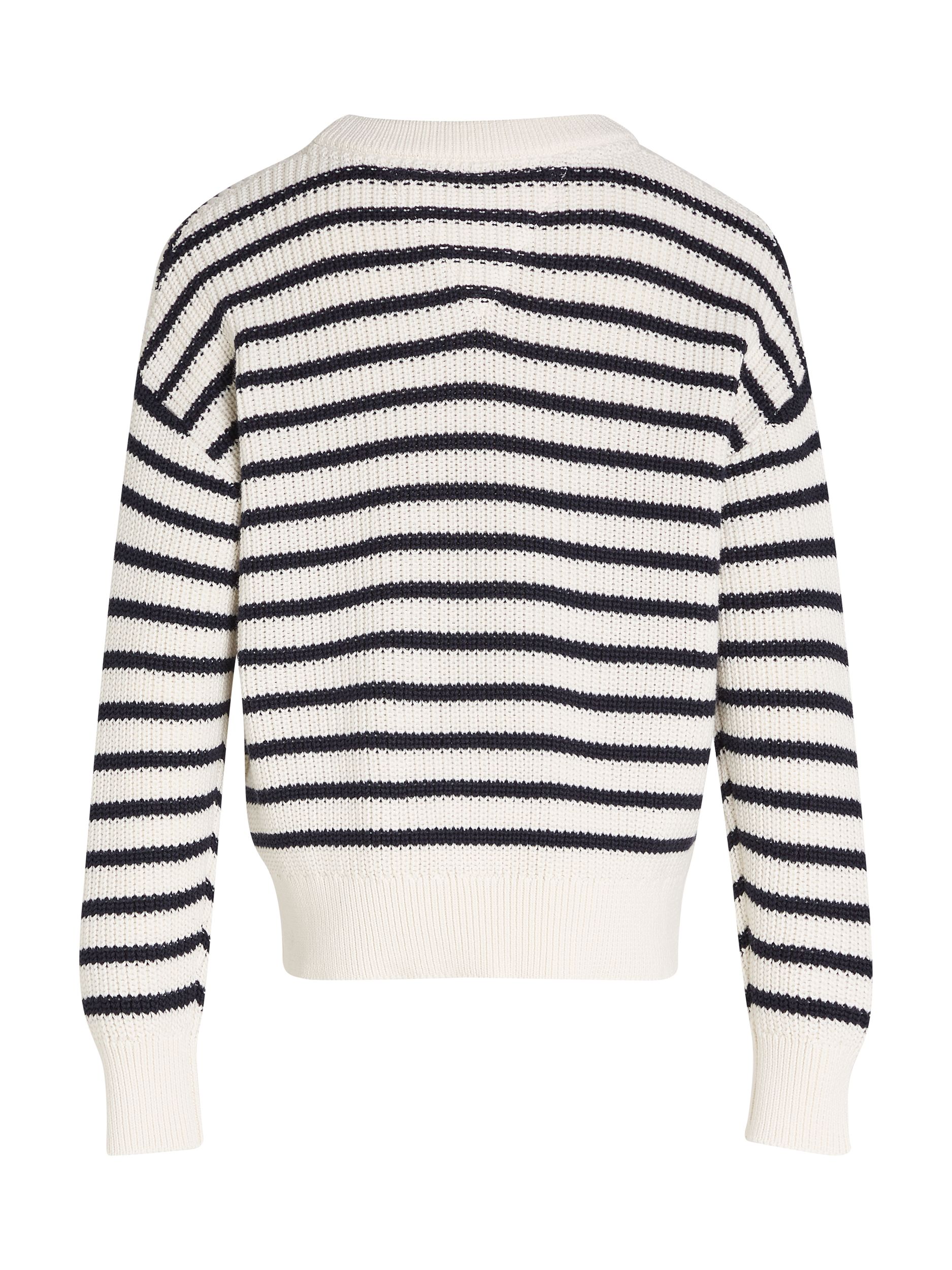 Tommy Hilfiger |  ESSENTIAL STRIPE SWEATER | 176 | desert sky stripe