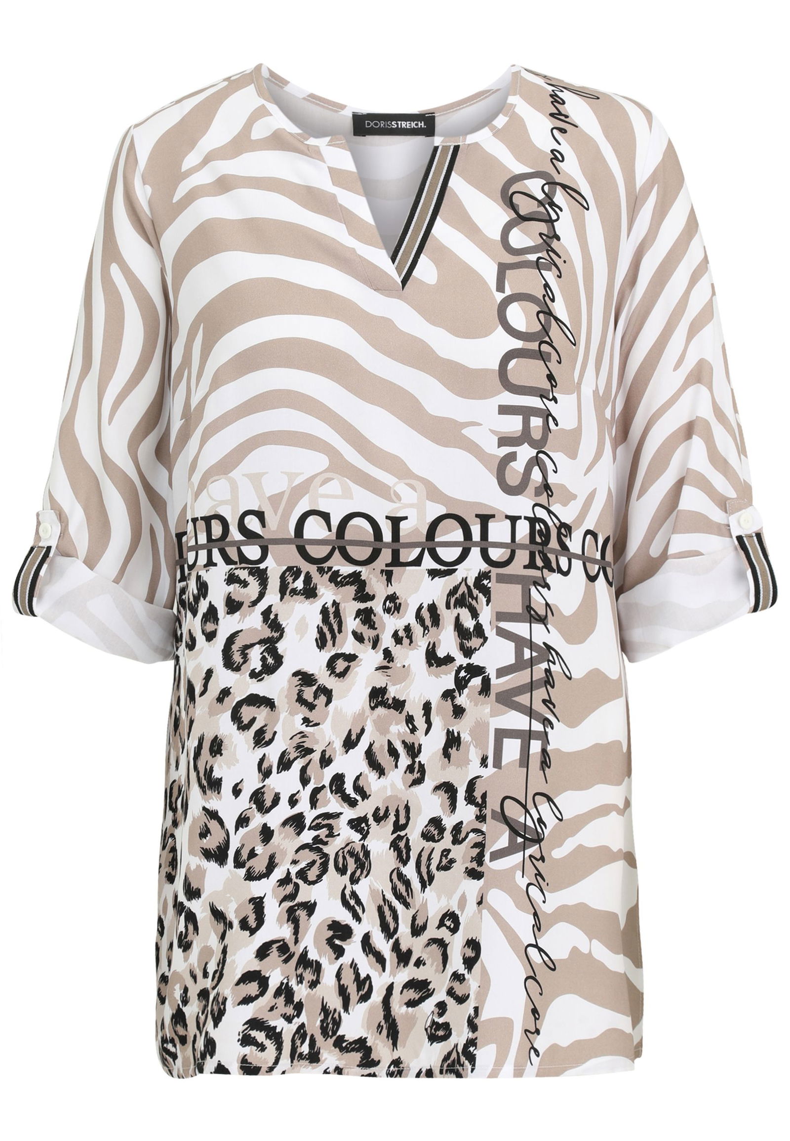 Doris Streich |  Doris Streich Druckbluse  | 44 | bast