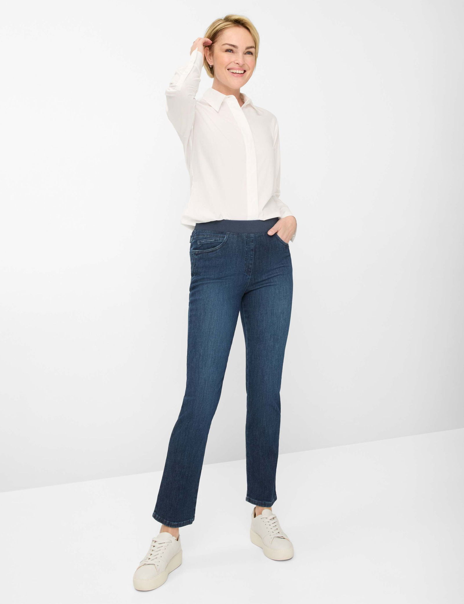 Raphaela by Brax |  Raphaela by Brax Schlupfhose im Slim Fit "Pamina" | 21 | stoned