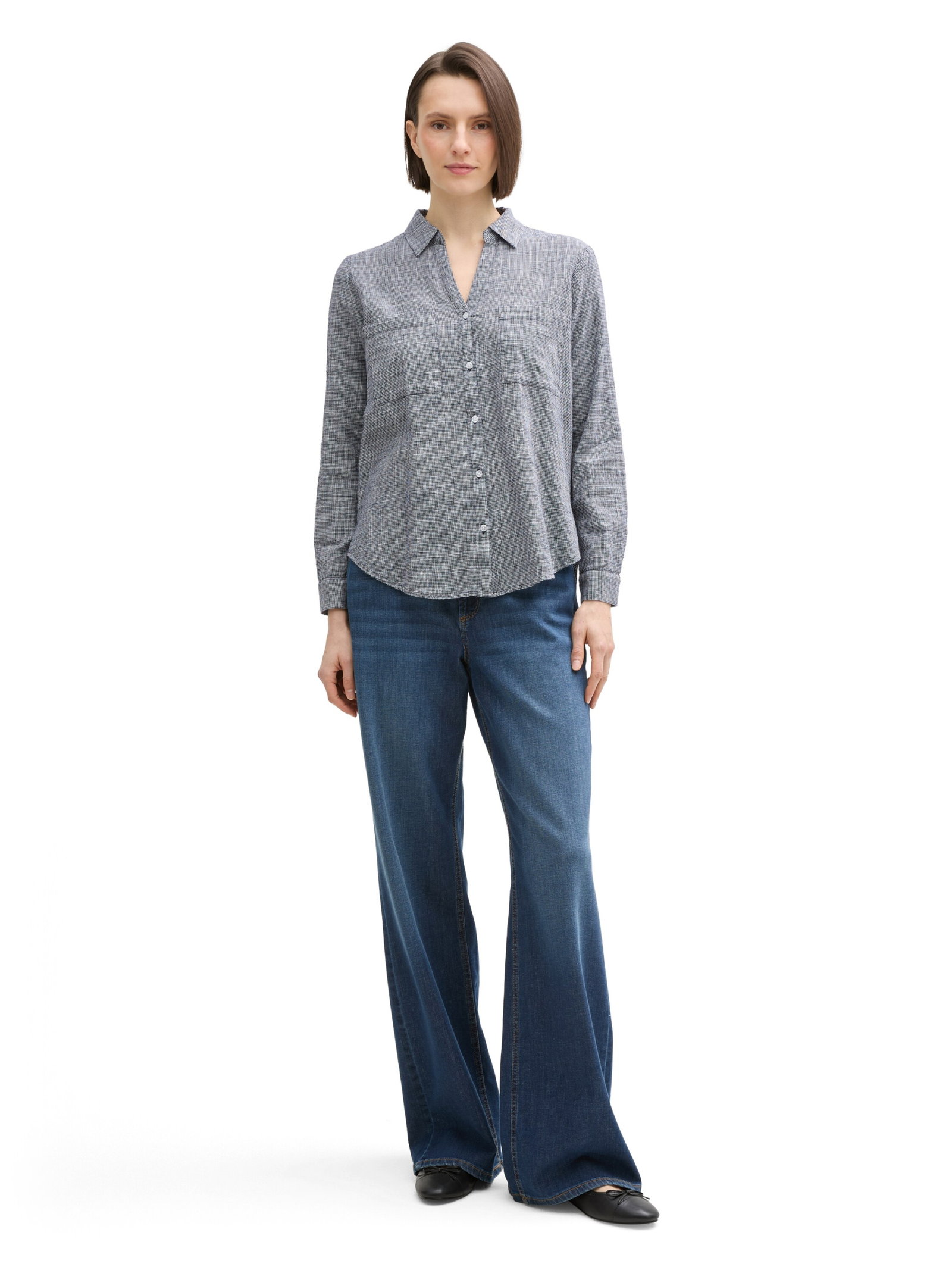 Bluse mit Brusttaschen #3