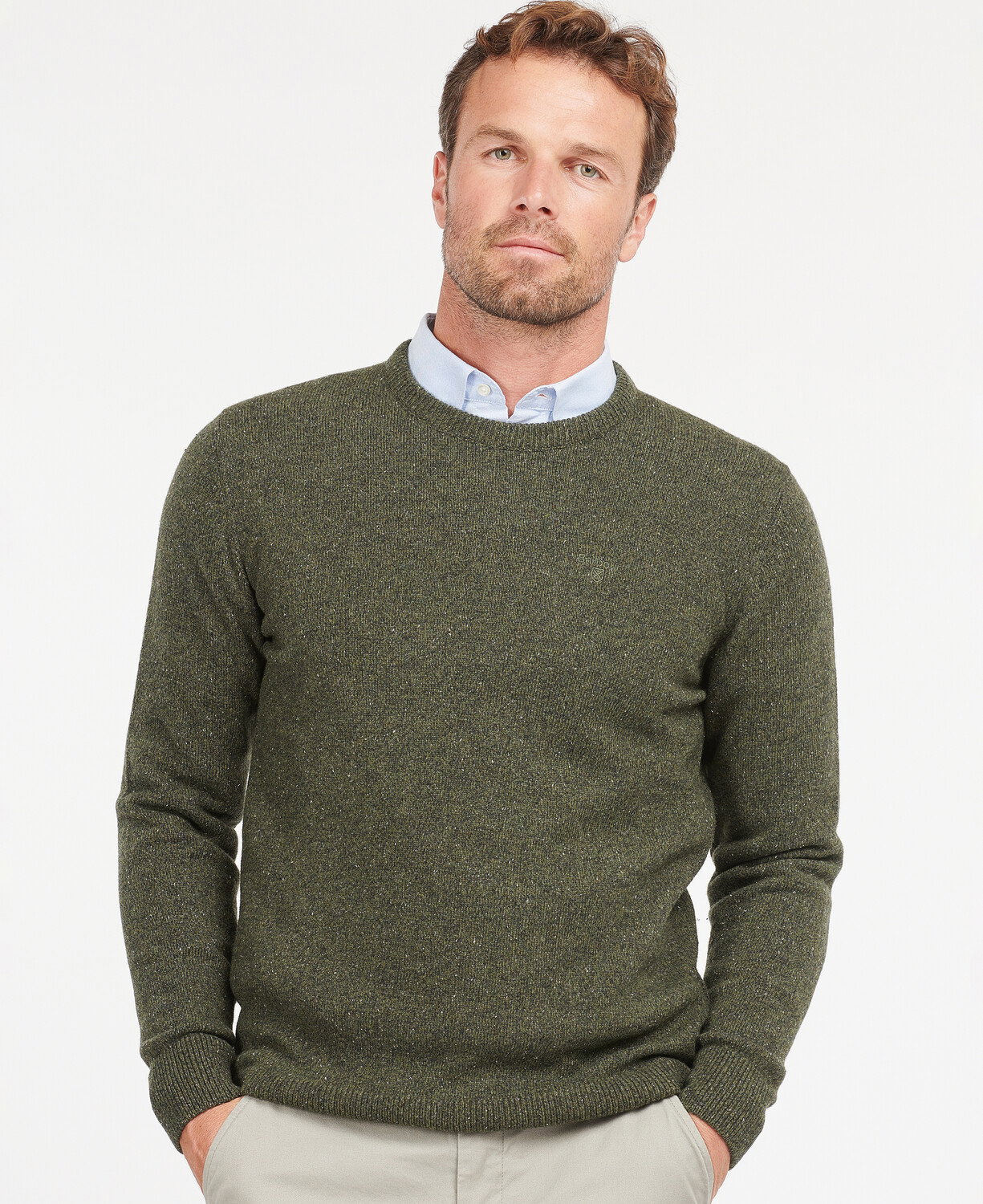 Barbour Pullover Essential Tisbury aus Wollmix #1