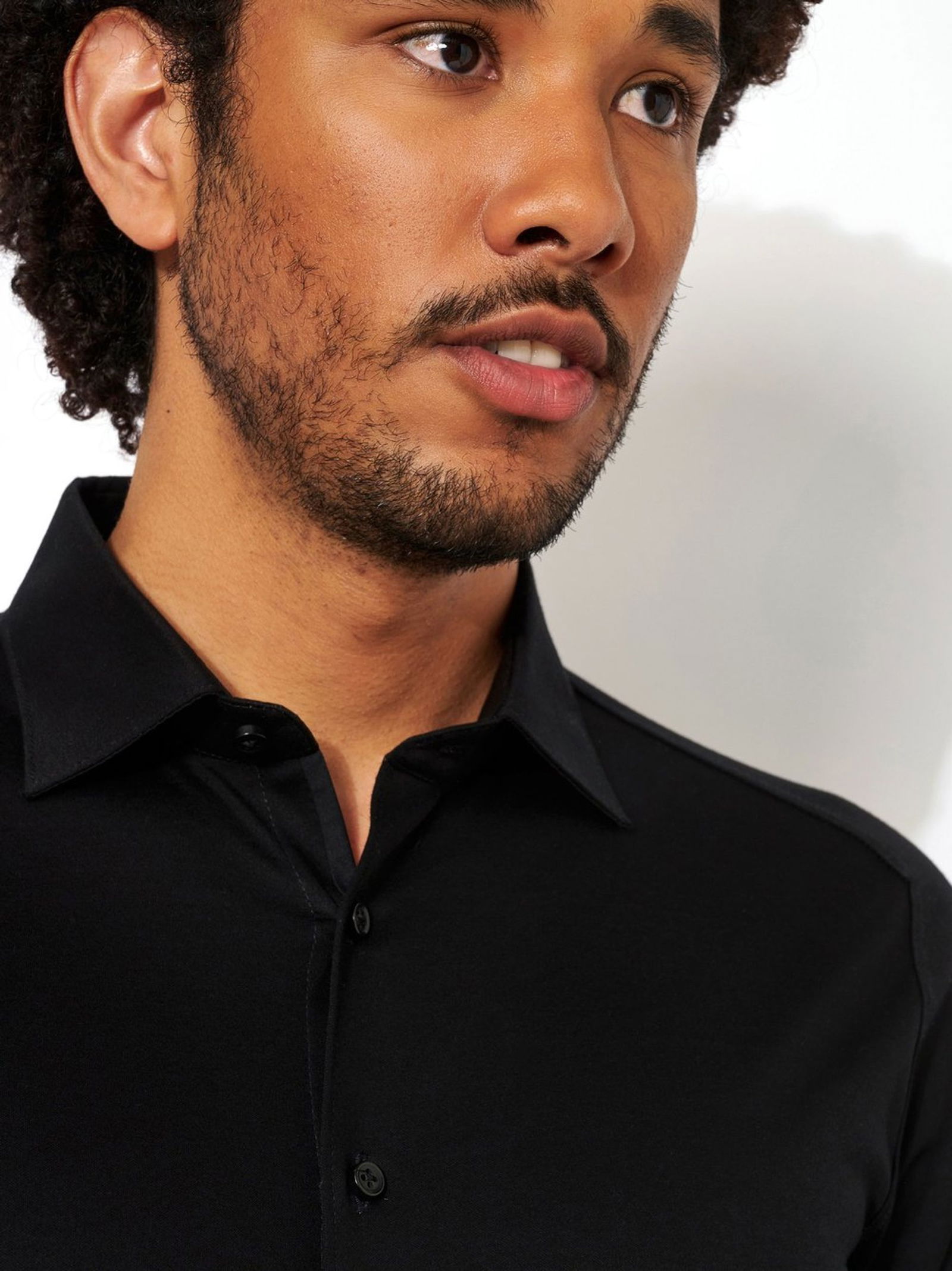 7757cdbf0f83216cb16a0ad1a9b026d0 DESOTO |  DESOTO Hemd Modern Fit  | 3XL | solid black