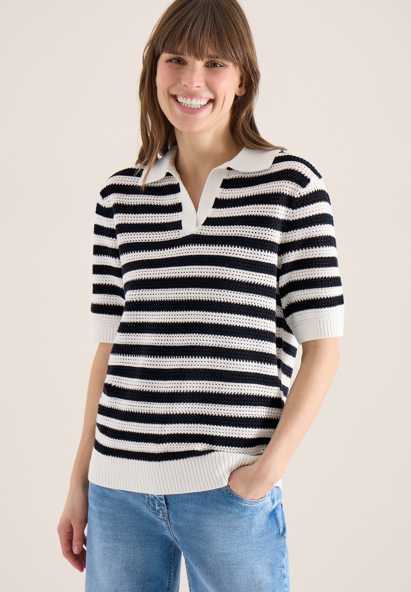 CECIL |  CECIL Pullover  | L | universal blue