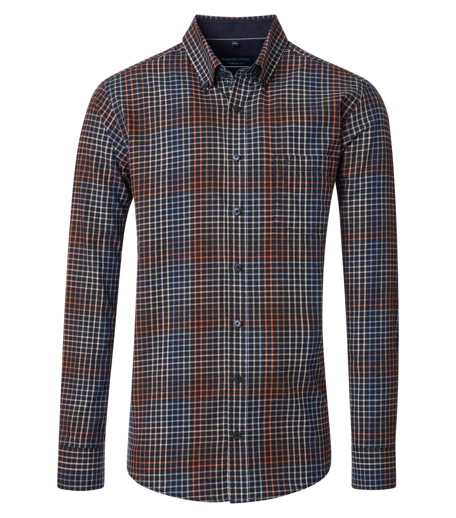 Casa Moda | Casa Moda Hemd Regular Fit | L | orange