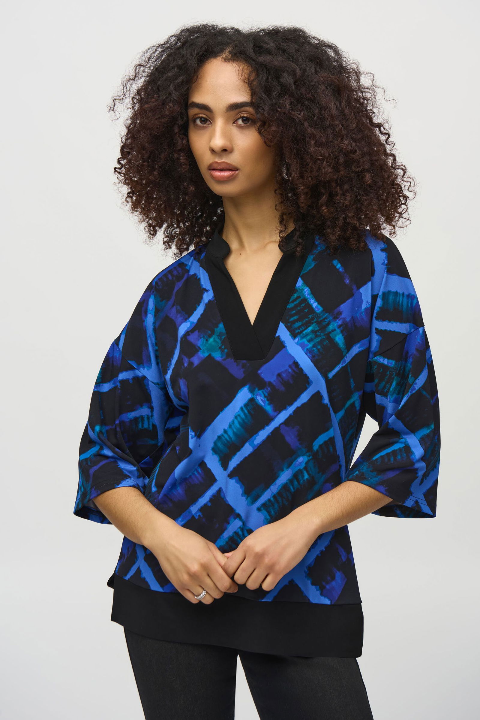 31b681633687ef45f7e1e39ff966a60b Joseph Ribkoff | Joseph Ribkoff Shirt | 48 | schwarz/multi
