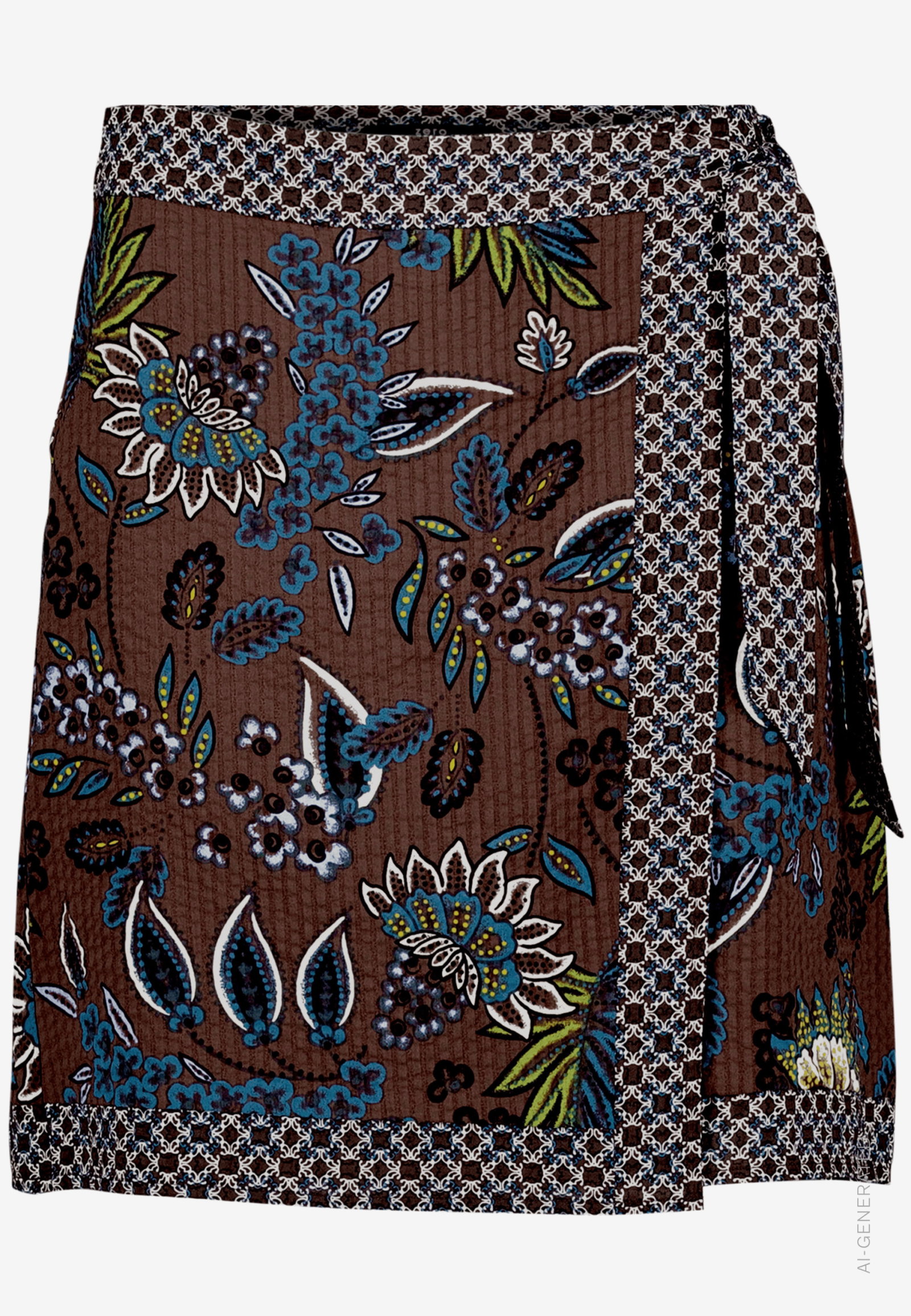 Rock Kurz Casual, Brown/Petrol #1