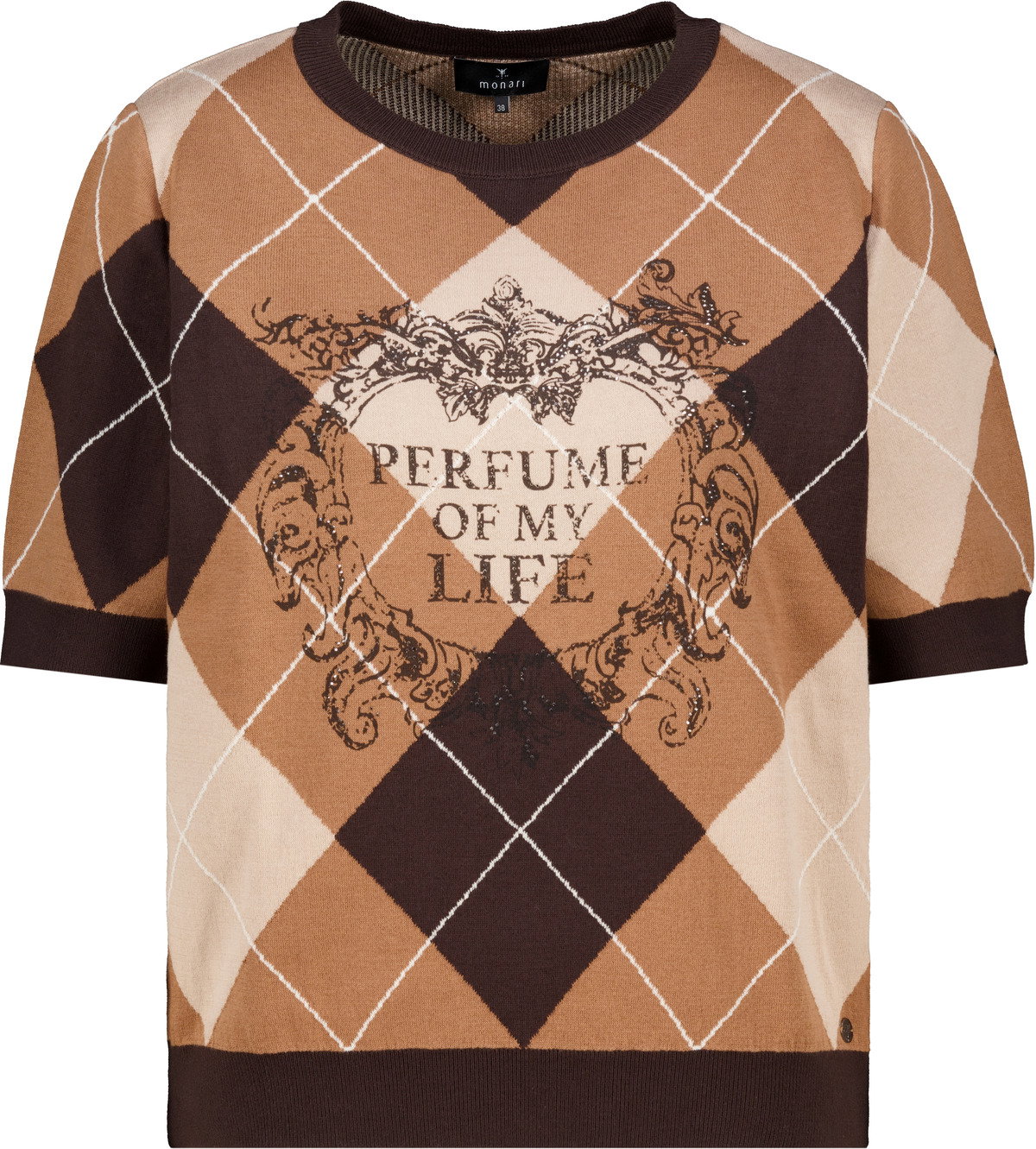Pullover, black coffee gemustert #1