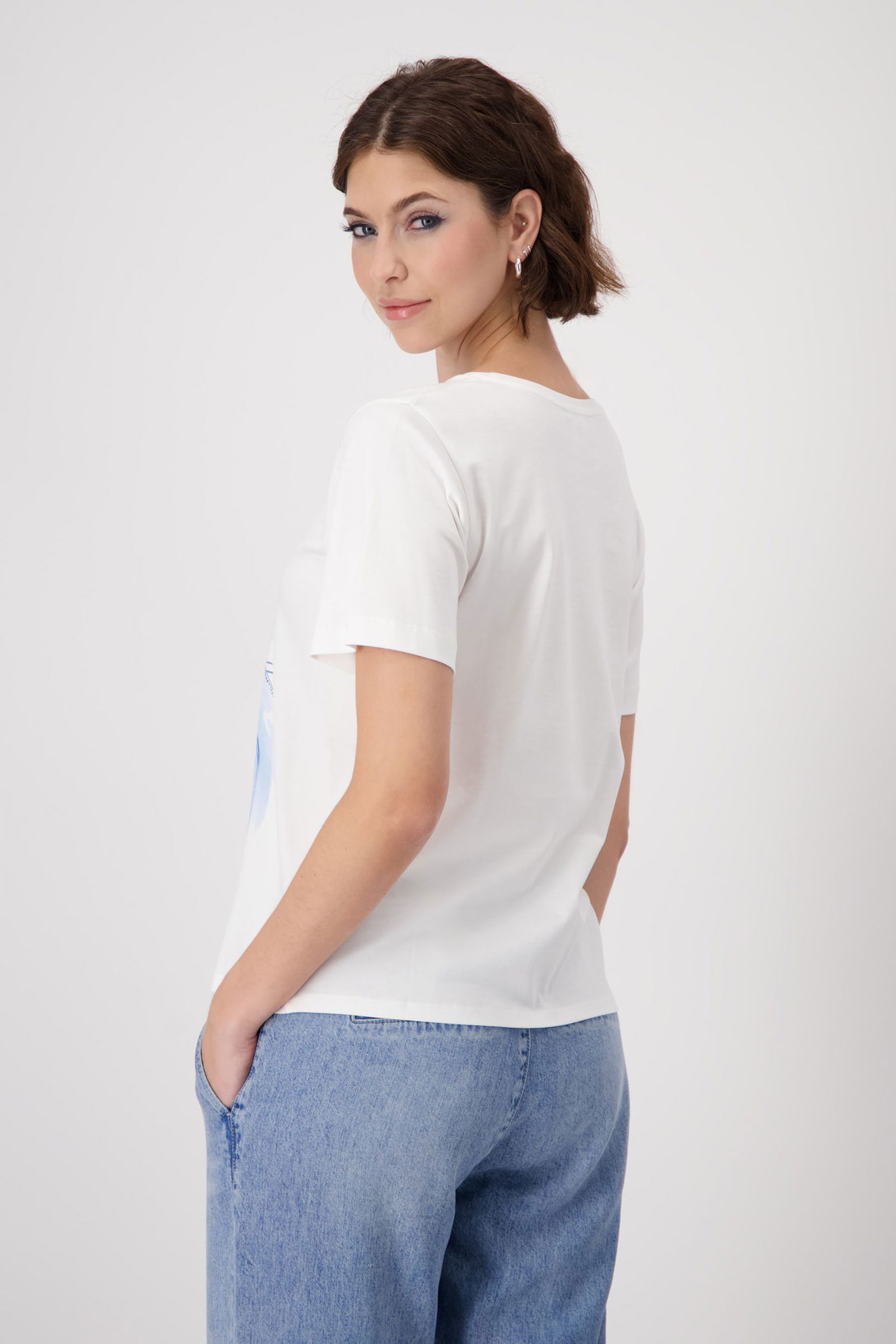 Monari |  T-Shirt, off-white | 46 | off-white