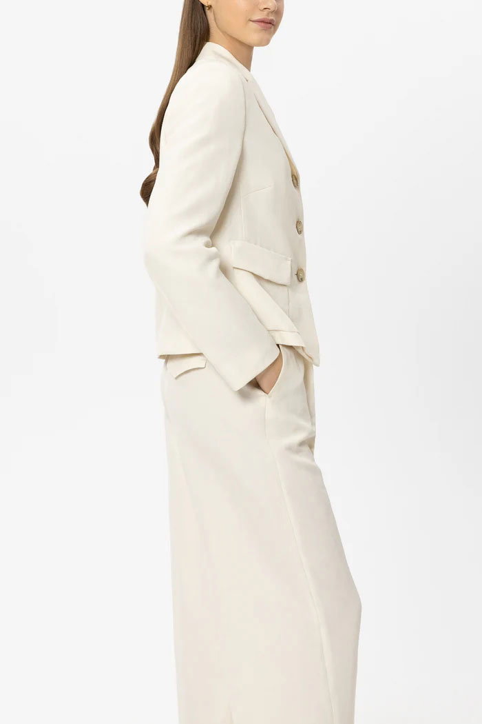 Luisa Cerano Blazer aus Leinen-Mix, milk #3