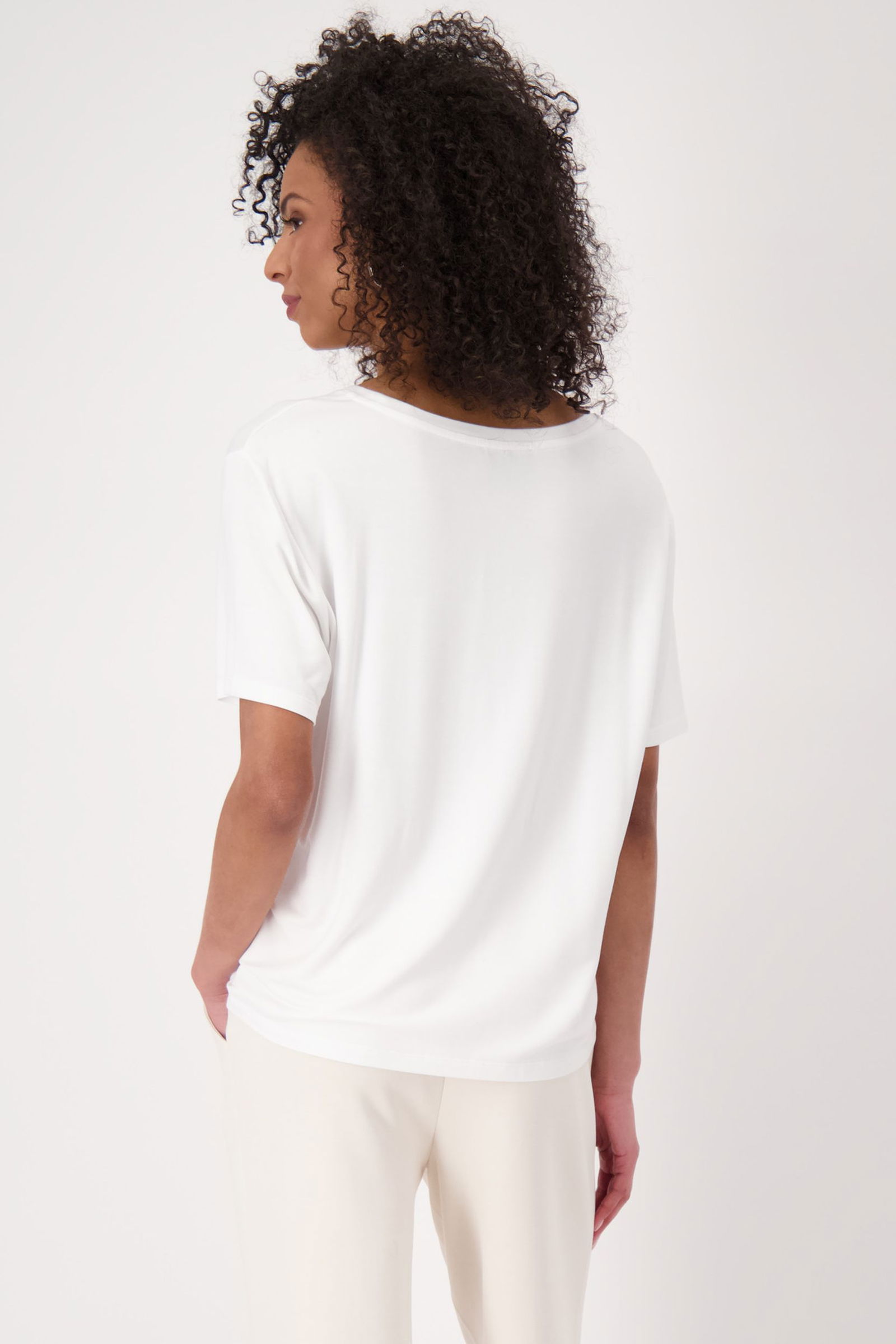 Monari |  T-Shirt, cream | 36