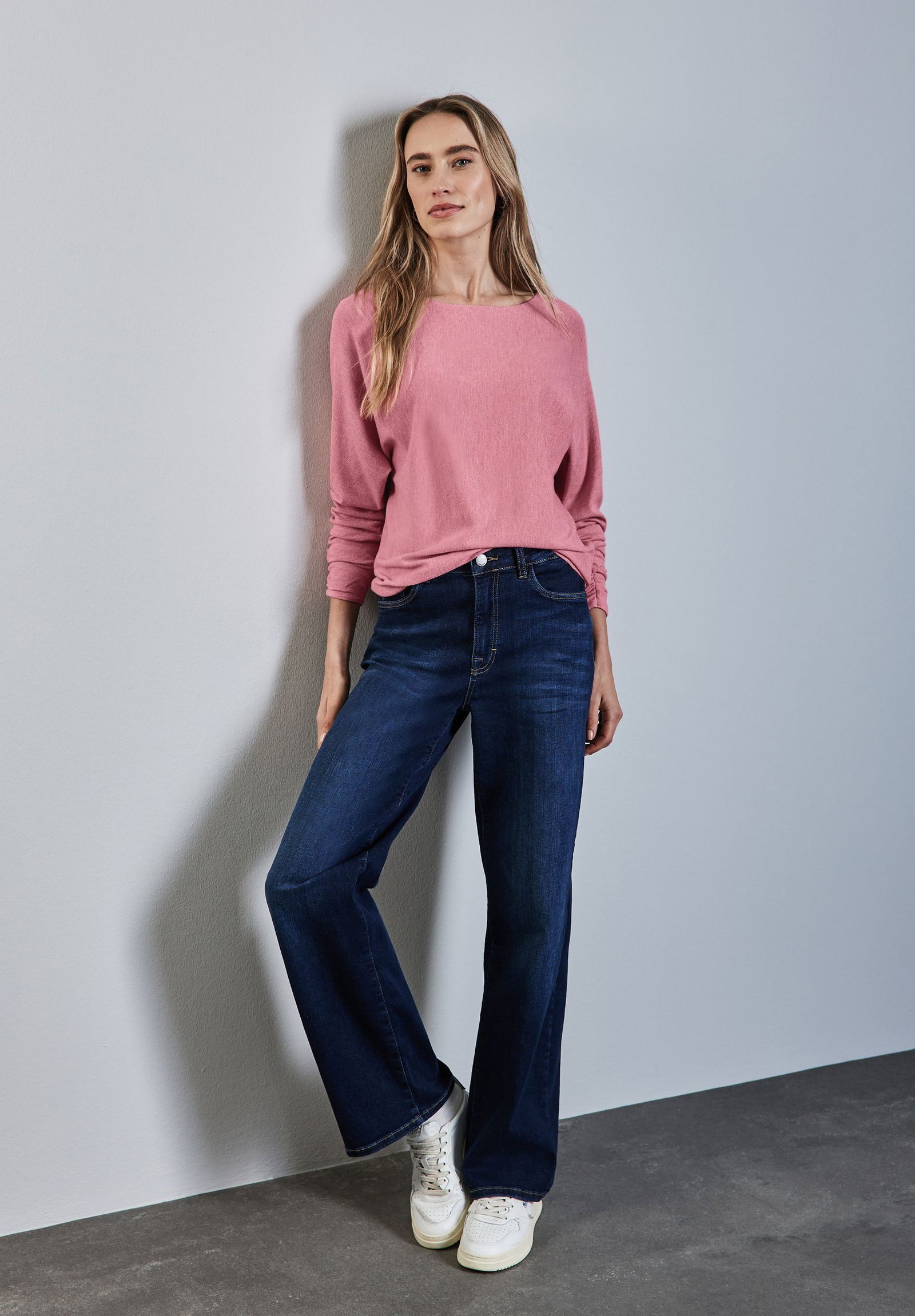 Street One |  Dolman Pullover | 36 | sugar coral mel.