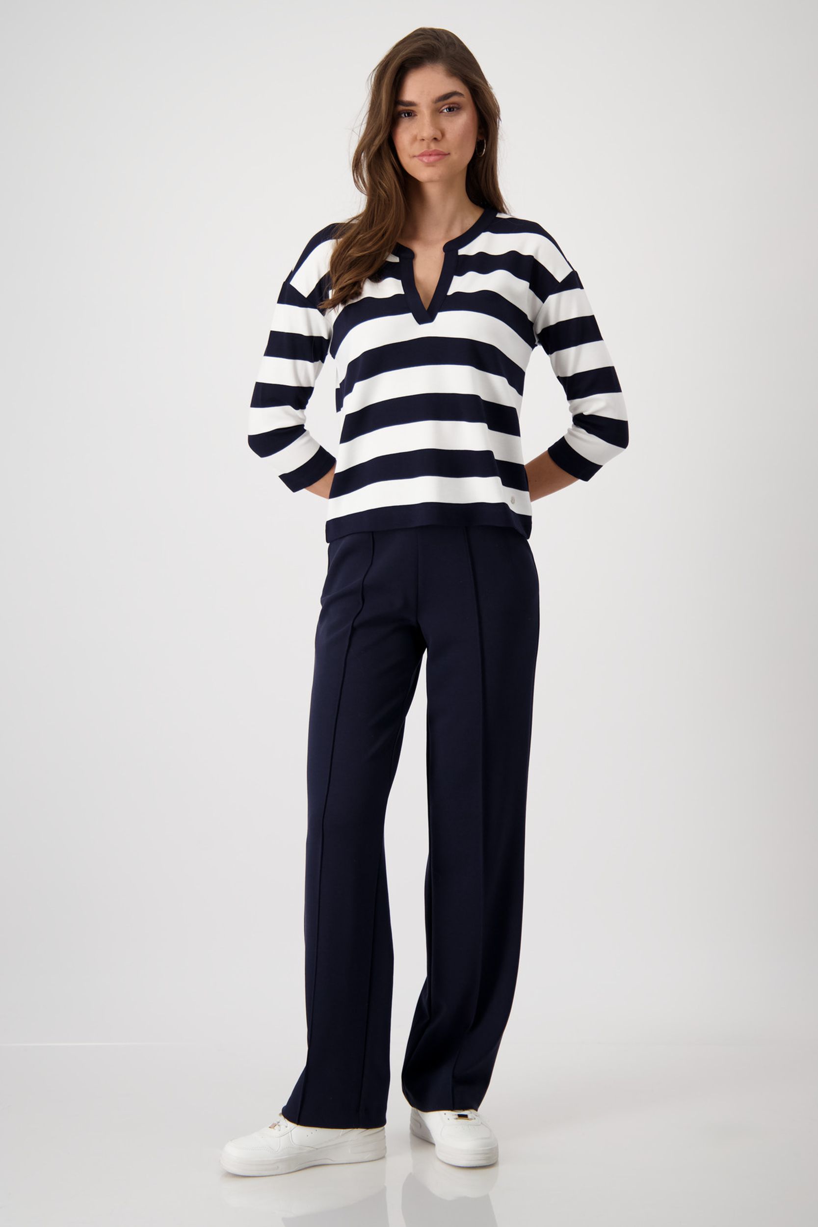 Monari |  Monari Shirt  | 36 | deep ocean ringel