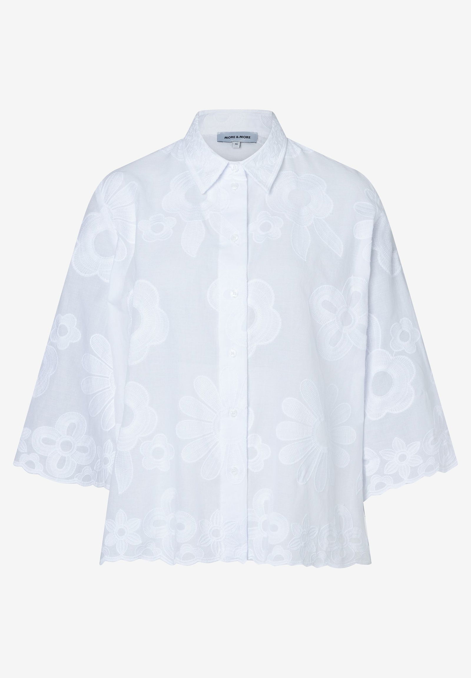 More & More |  More & More Druckbluse  | 34 | weiss