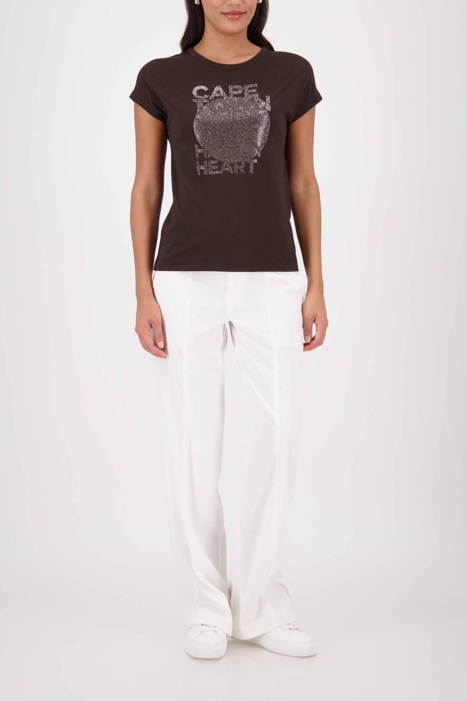 Monari |  T-Shirt, dark chocolate | 44 | 1283_564