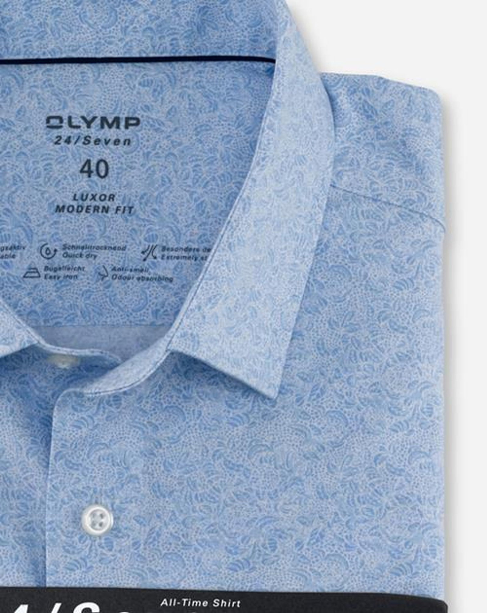 7795652147c741cfe9fafac8854347b4 Olymp | Olymp Hemd Modern Fit | 45 | bleu