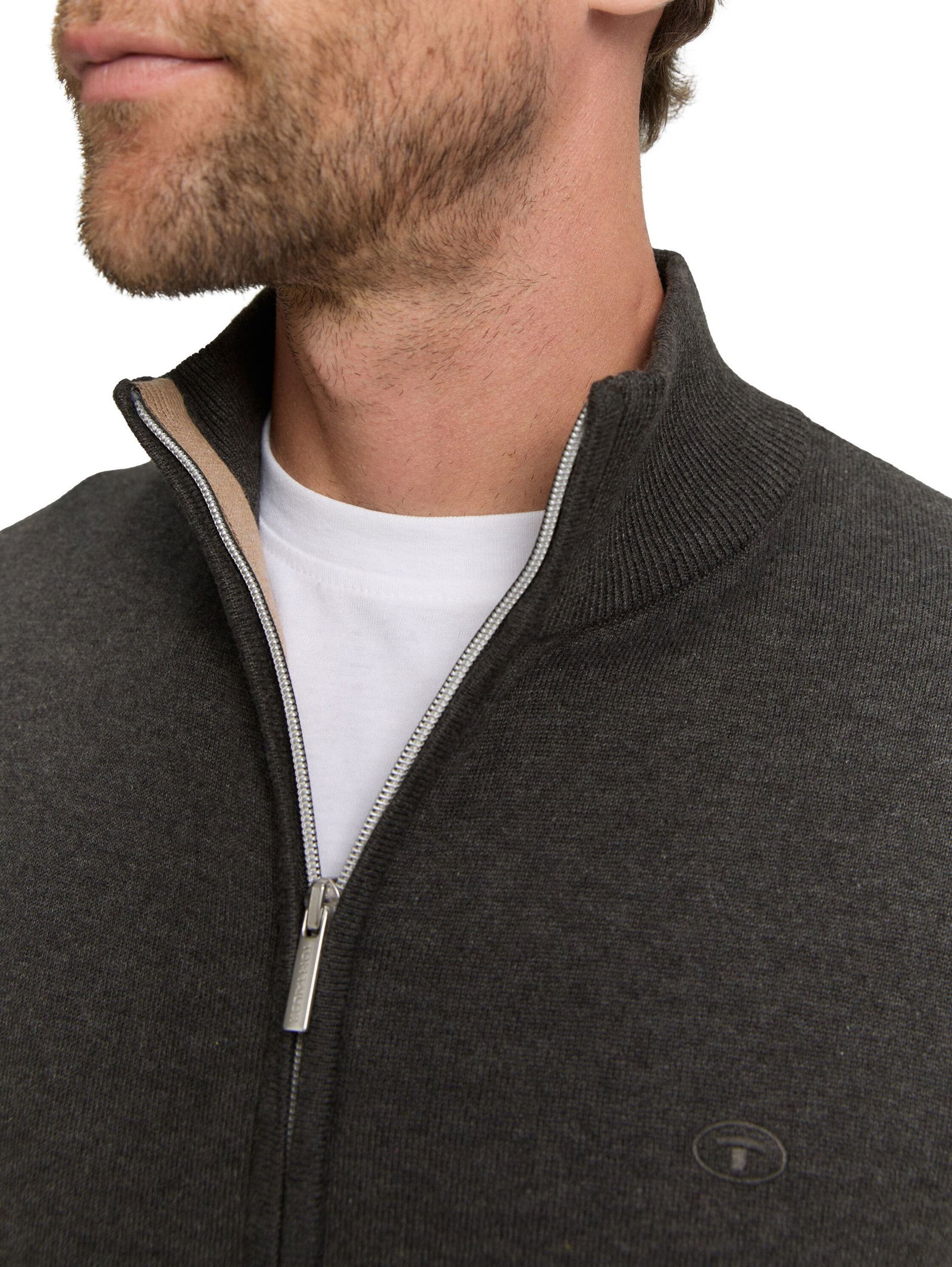 Tom Tailor | Tom Tailor Strickjacke | Cardigan | M | black grey melange