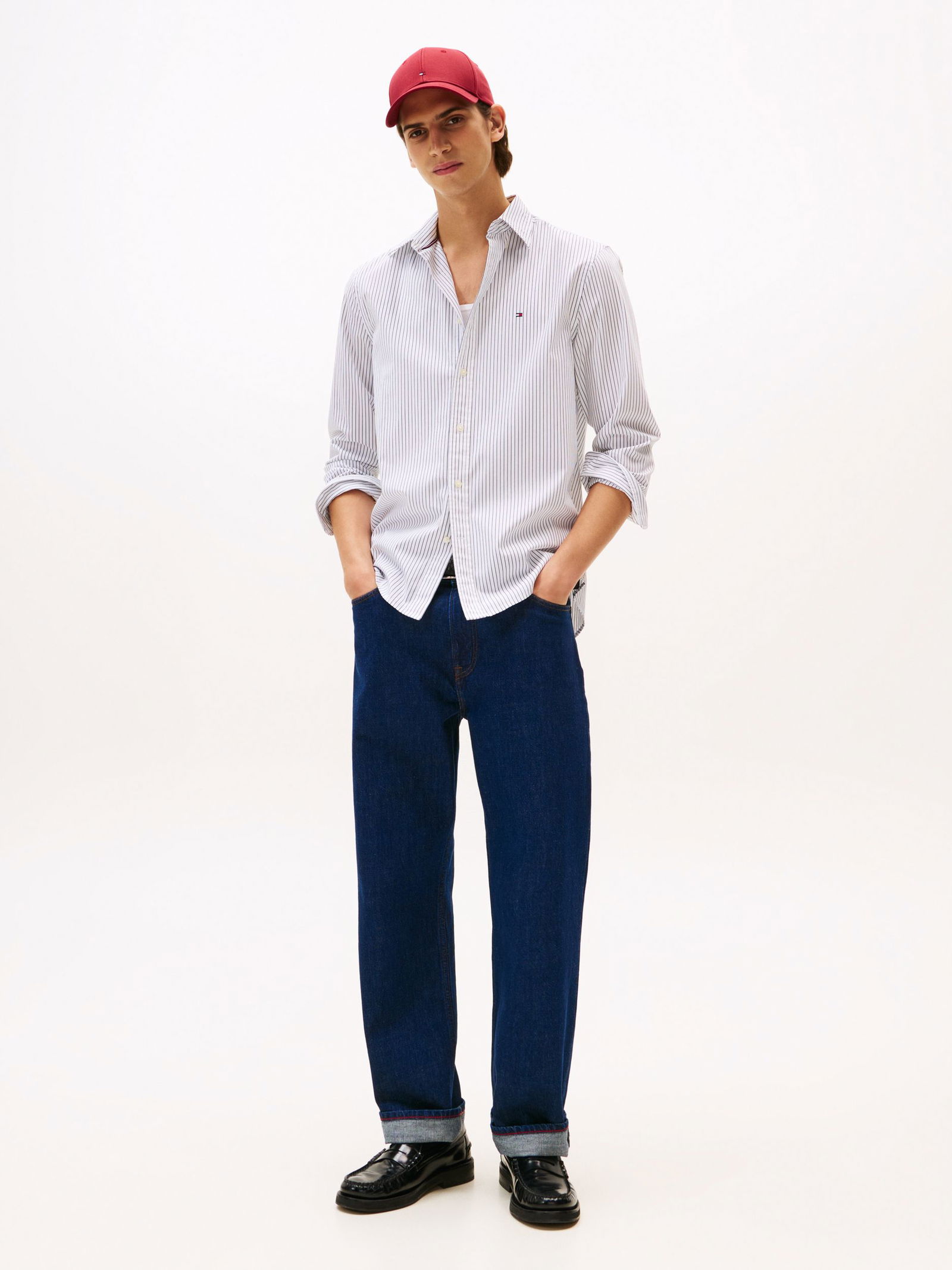 Tommy Hilfiger | Tommy Hilfiger Hemd Regular Fit | M | her stp dark night navy/ country iv