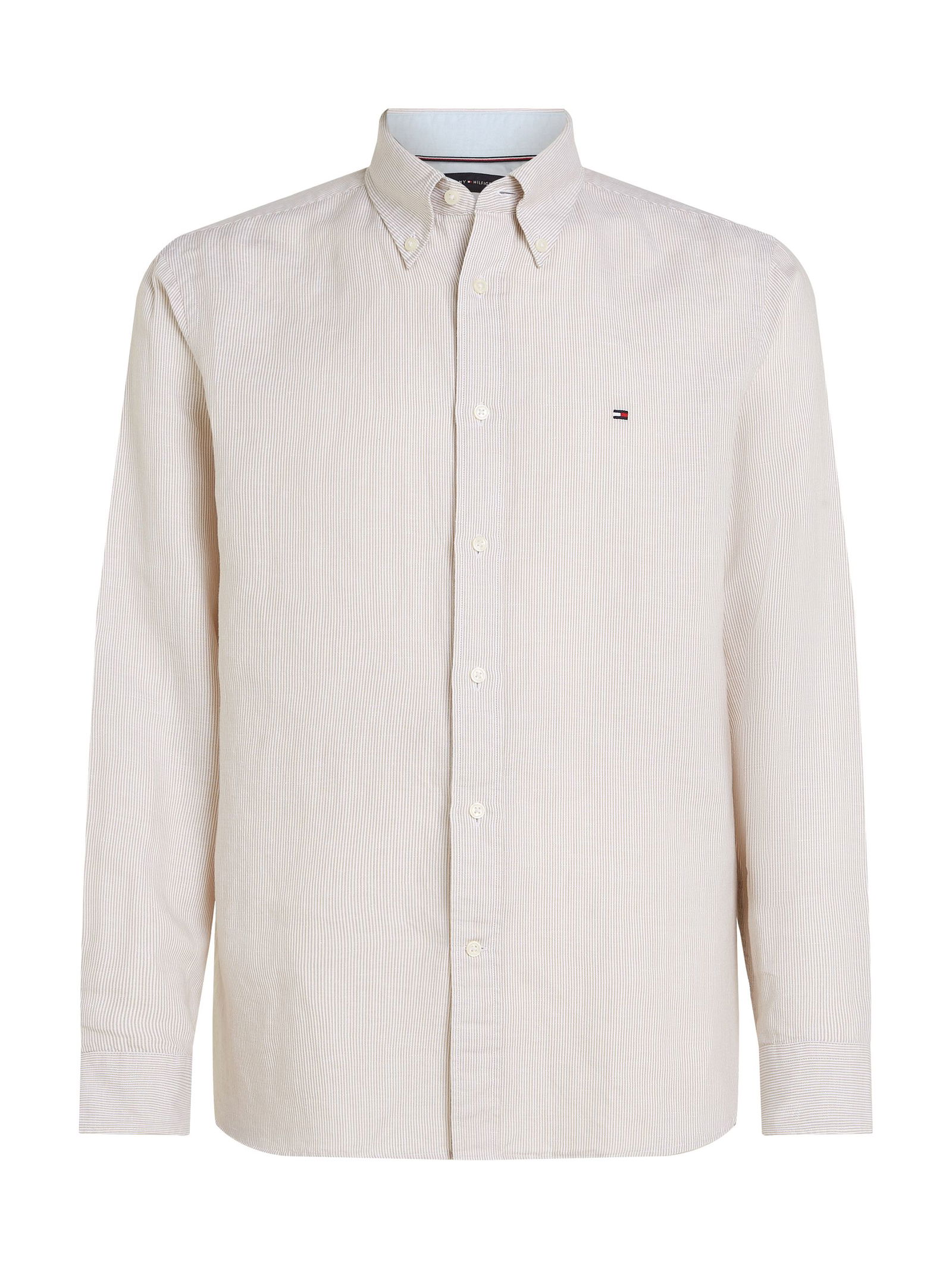 Tommy Hilfiger |  Tommy Hilfiger Hemd Regular Fit  | L | breton stp ivory petal/  dsrt sky