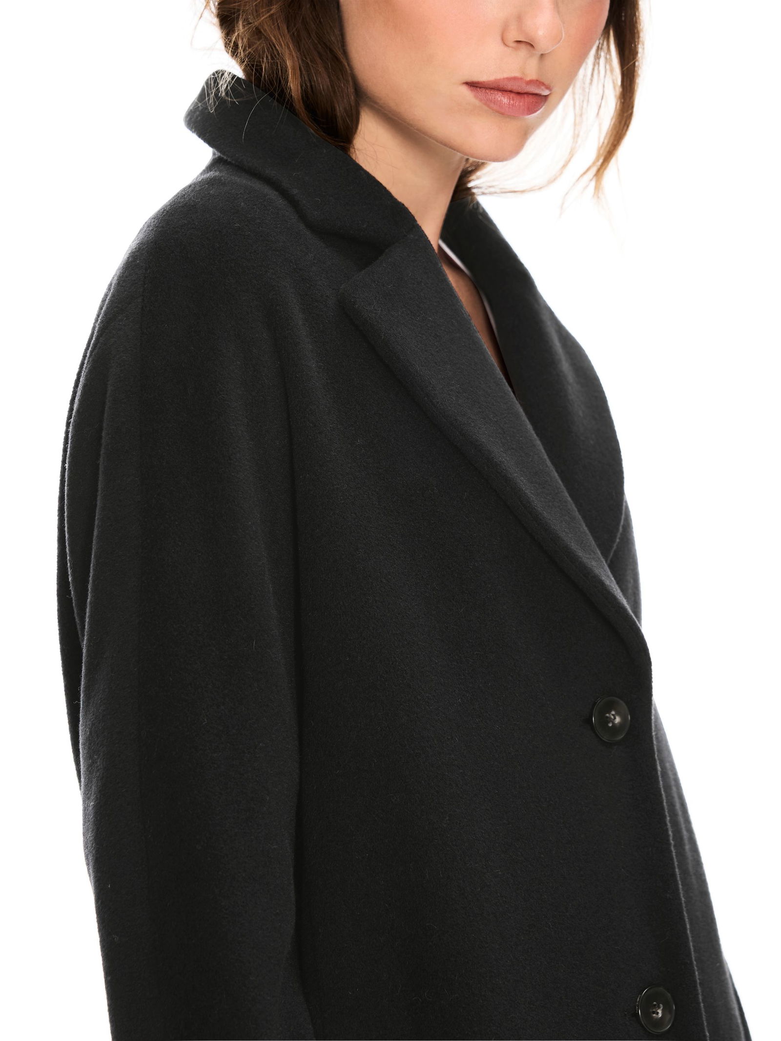 6b217de9474d1a186e4d012d82e57327 Marc Cain Additions |  Marc Cain Additions Wollmantel  | 44 | black