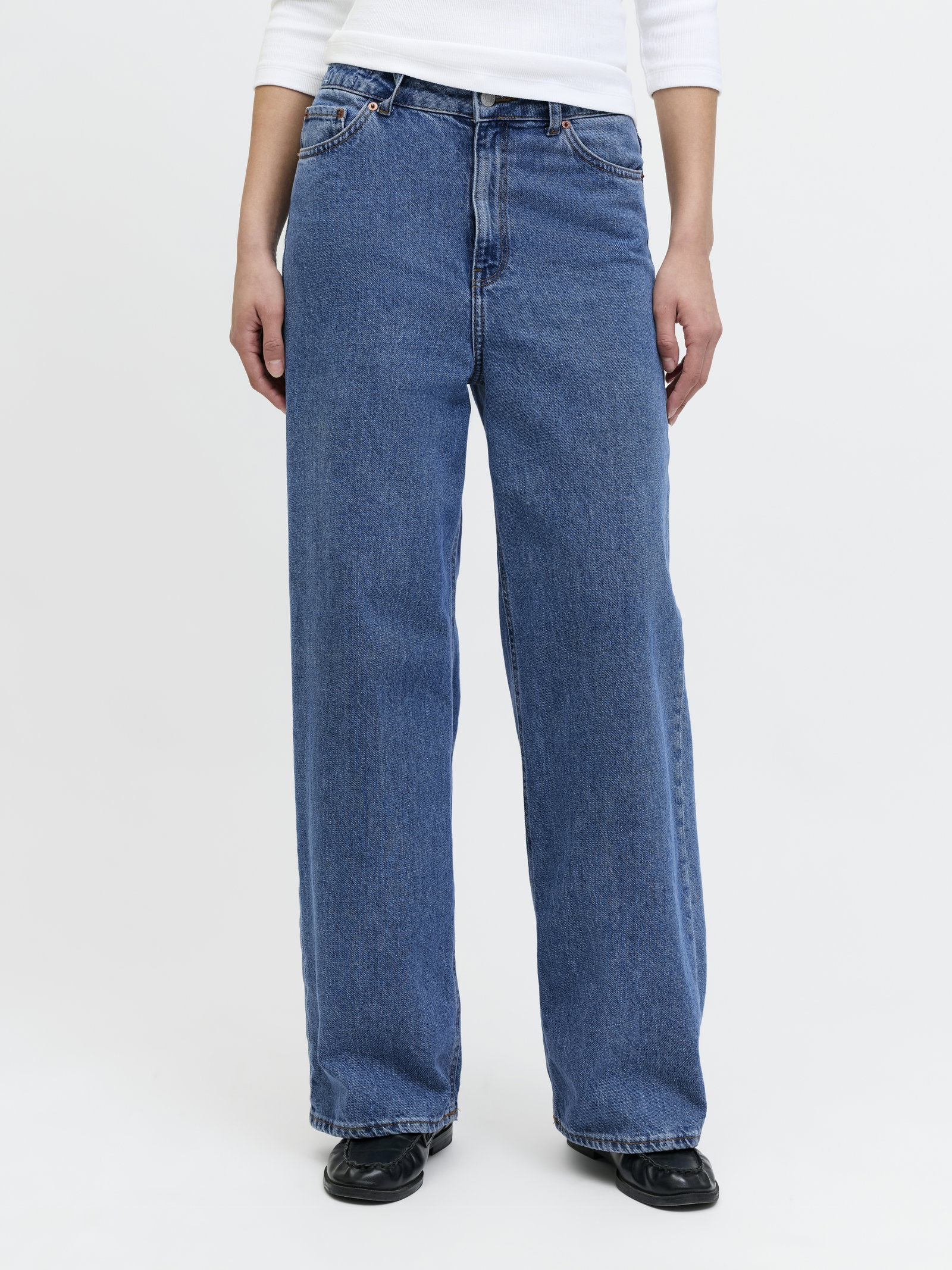 JXTOKYO WIDE HW MR6002 NOOS, Medium Blue Denim #5