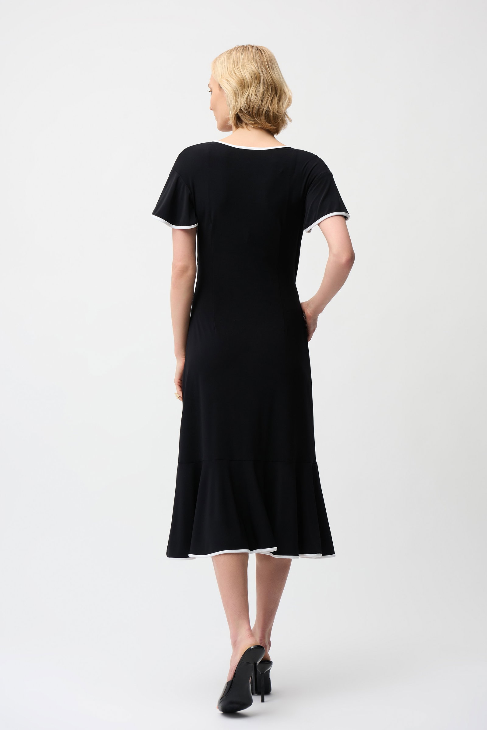Joseph Ribkoff  Wickelkleid aus feinem Jersey mit kontrastierendem Besatz #3