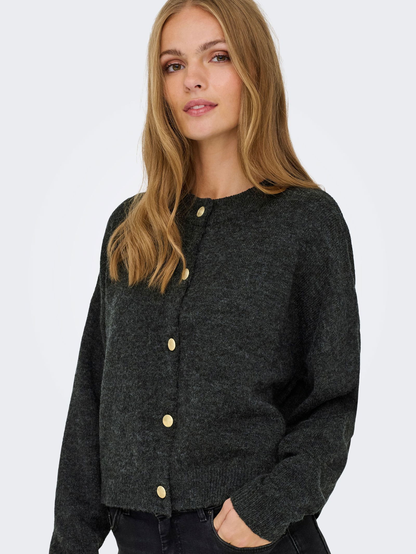 JDY | JDY Strickjacke | Cardigan | XS | dark grey melange