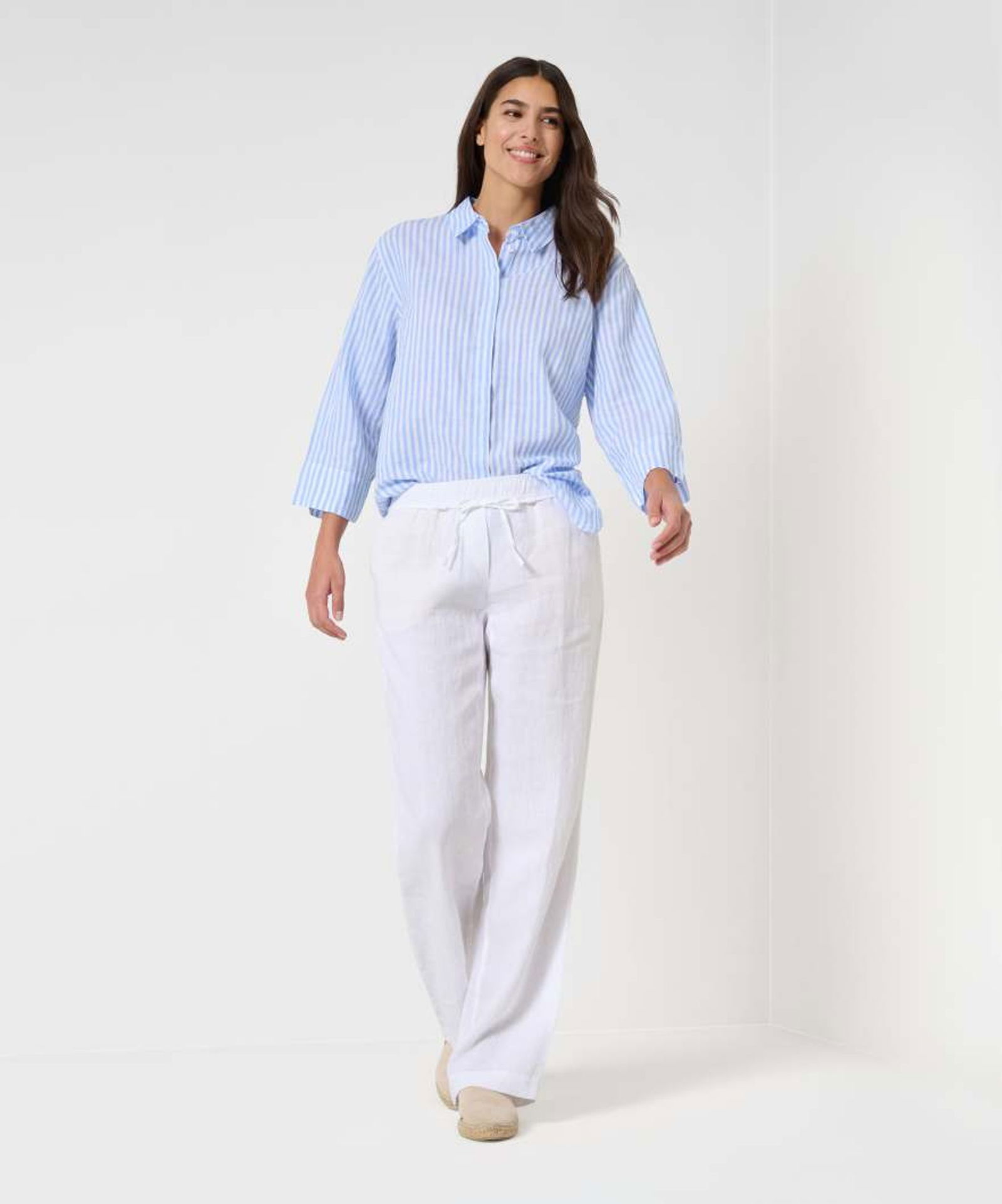 Brax | Brax Bluse aus Leinen | 38 | used stone blue
