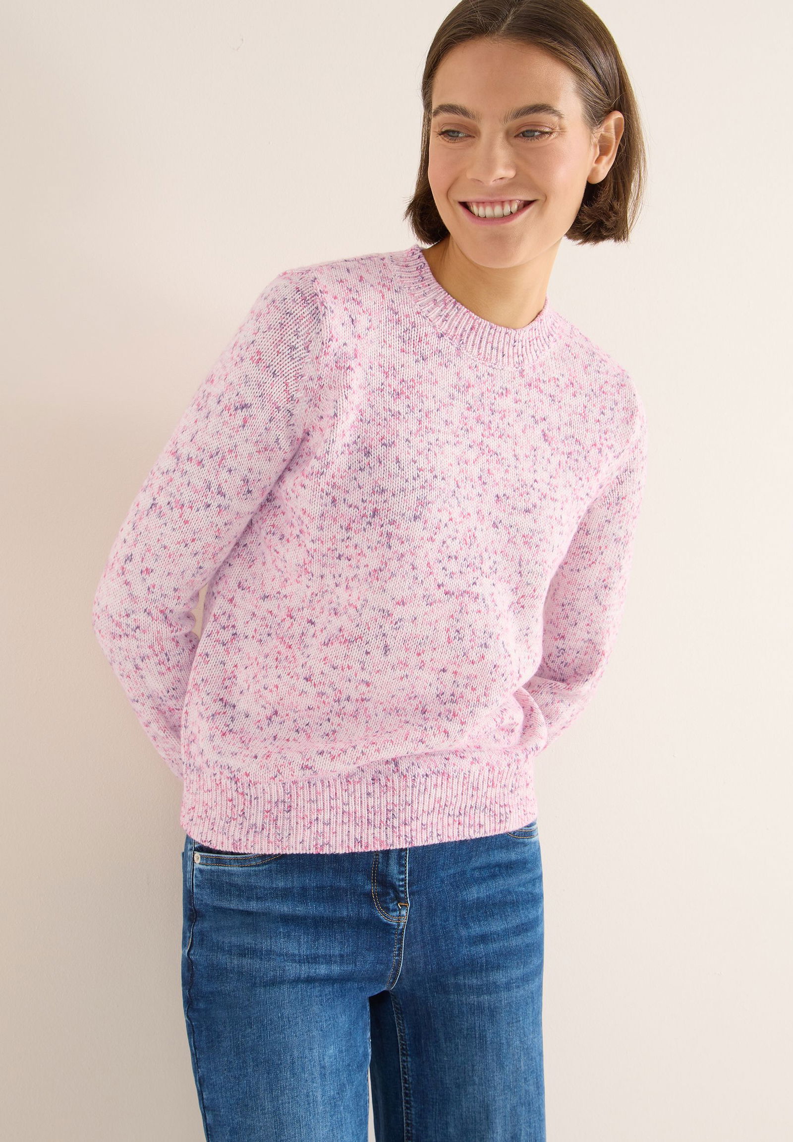  | Space dye pullover, dark blossom melange | L | 11231_16965