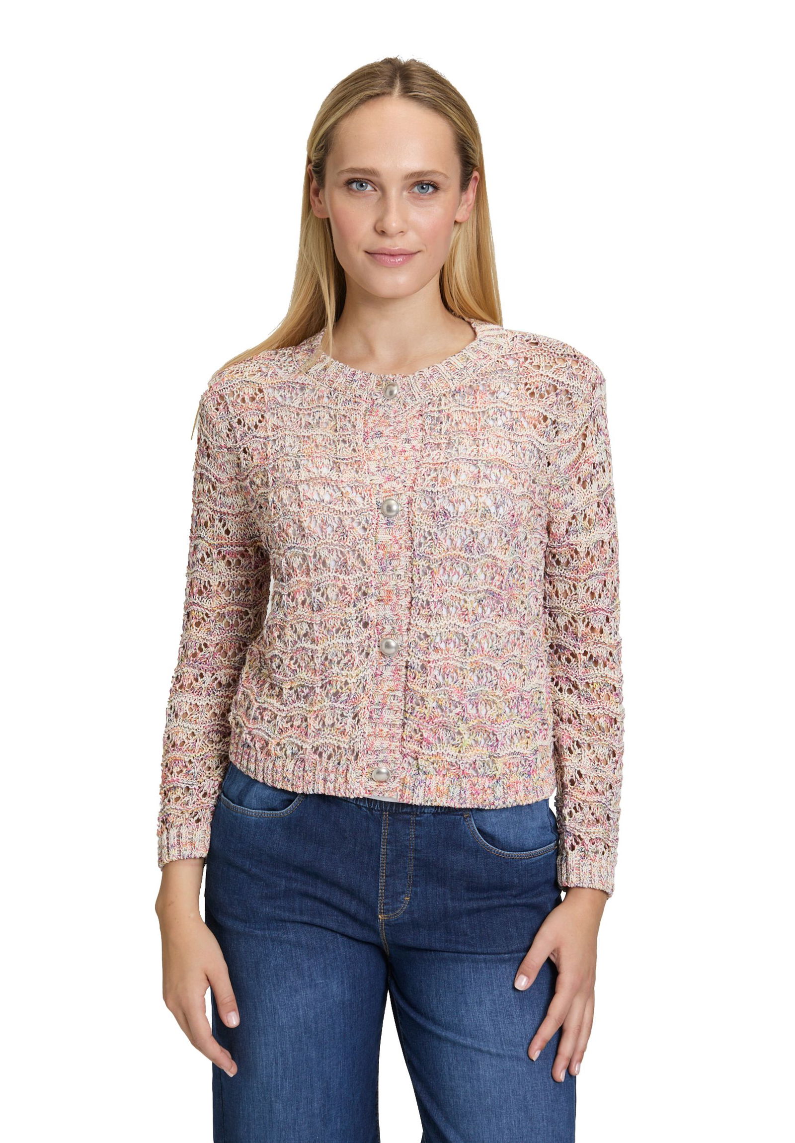 Cartoon |  Cartoon Strickjacke | Cardigan  | 38 | weiß/blau