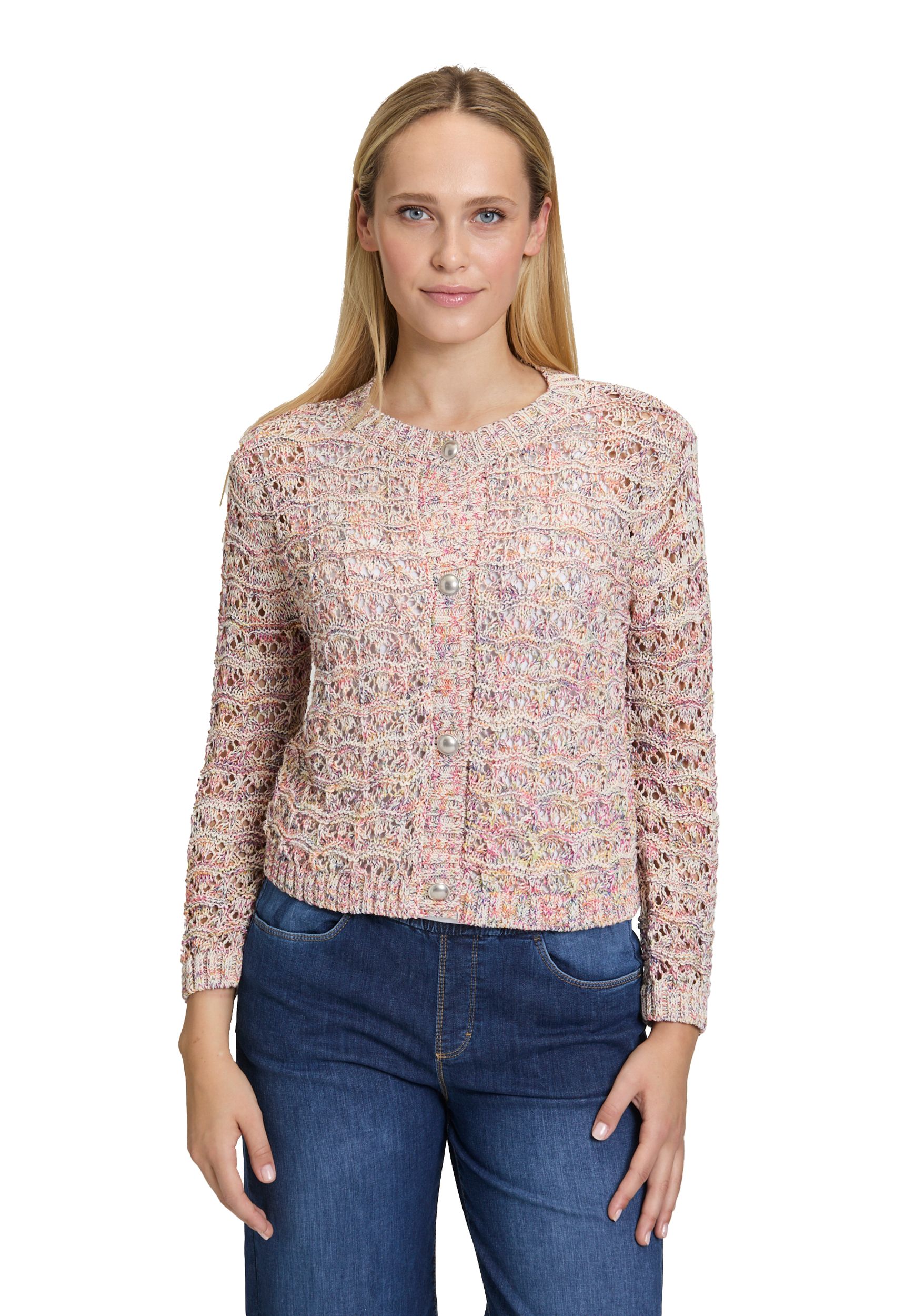 Cartoon |  Cartoon Strickjacke | Cardigan  | 38 | weiß/blau