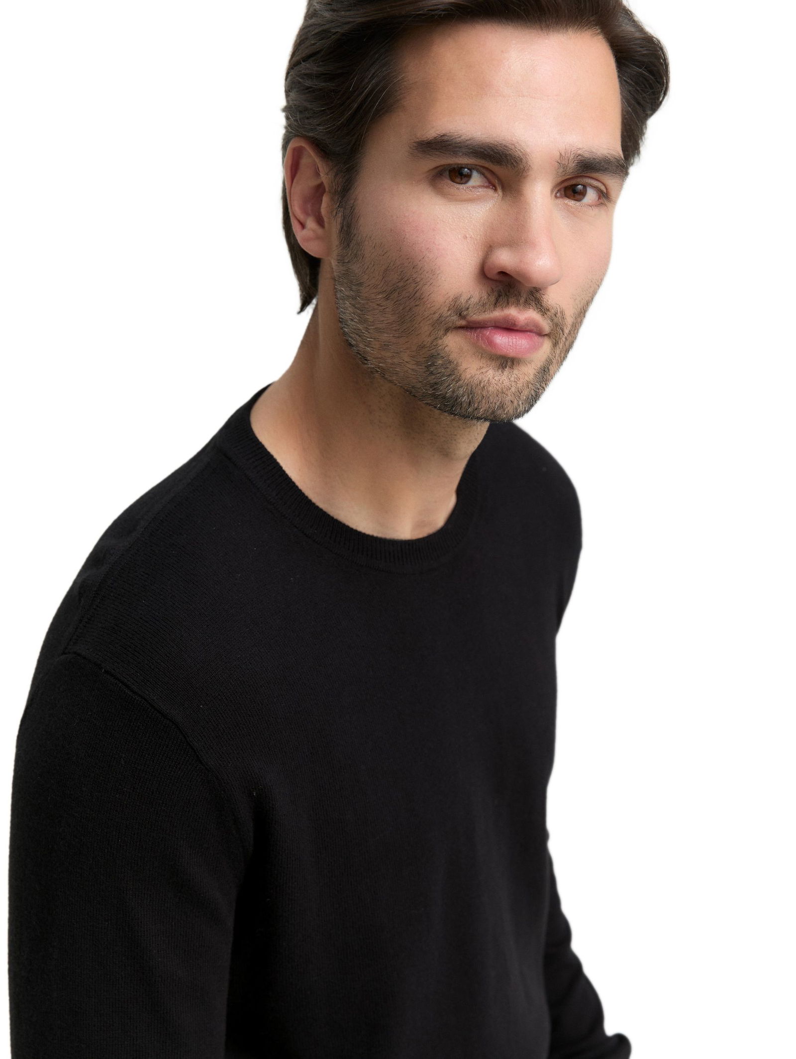 Tom Tailor | Strickpullover mit Kaschmir-Anteil | XXL | black