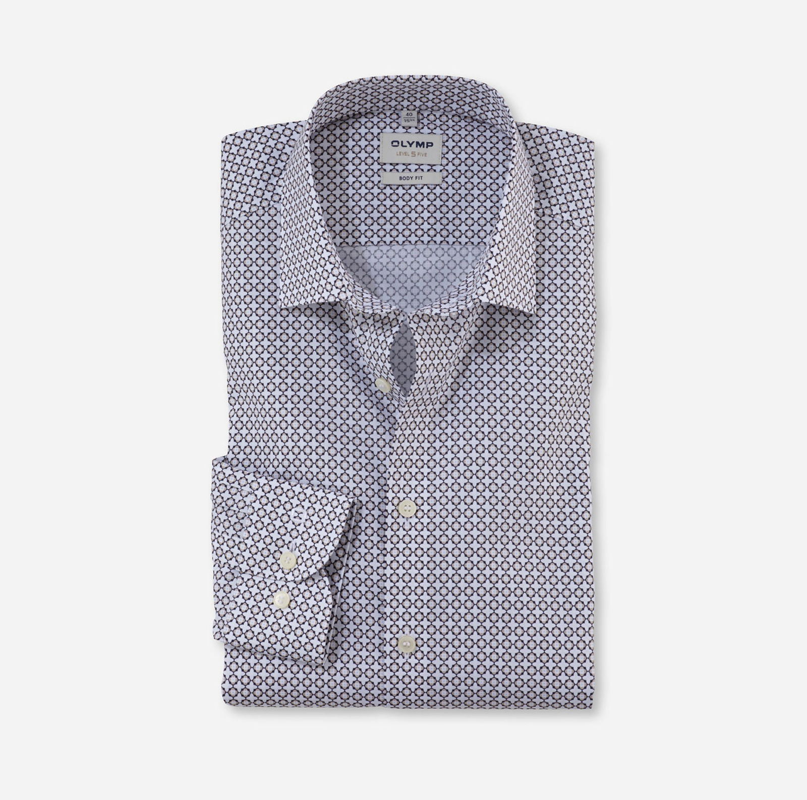 Olymp |  Olymp Hemd Modern Fit  | 45 | natur