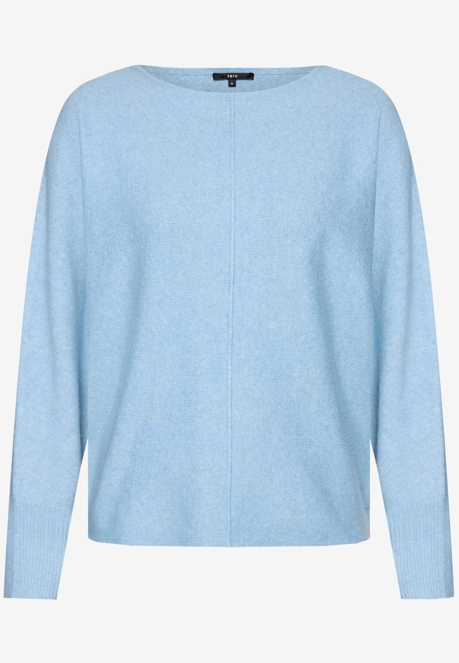 Strickpullover Kurz 1/1 Arm, Ashley Blue Melange #1