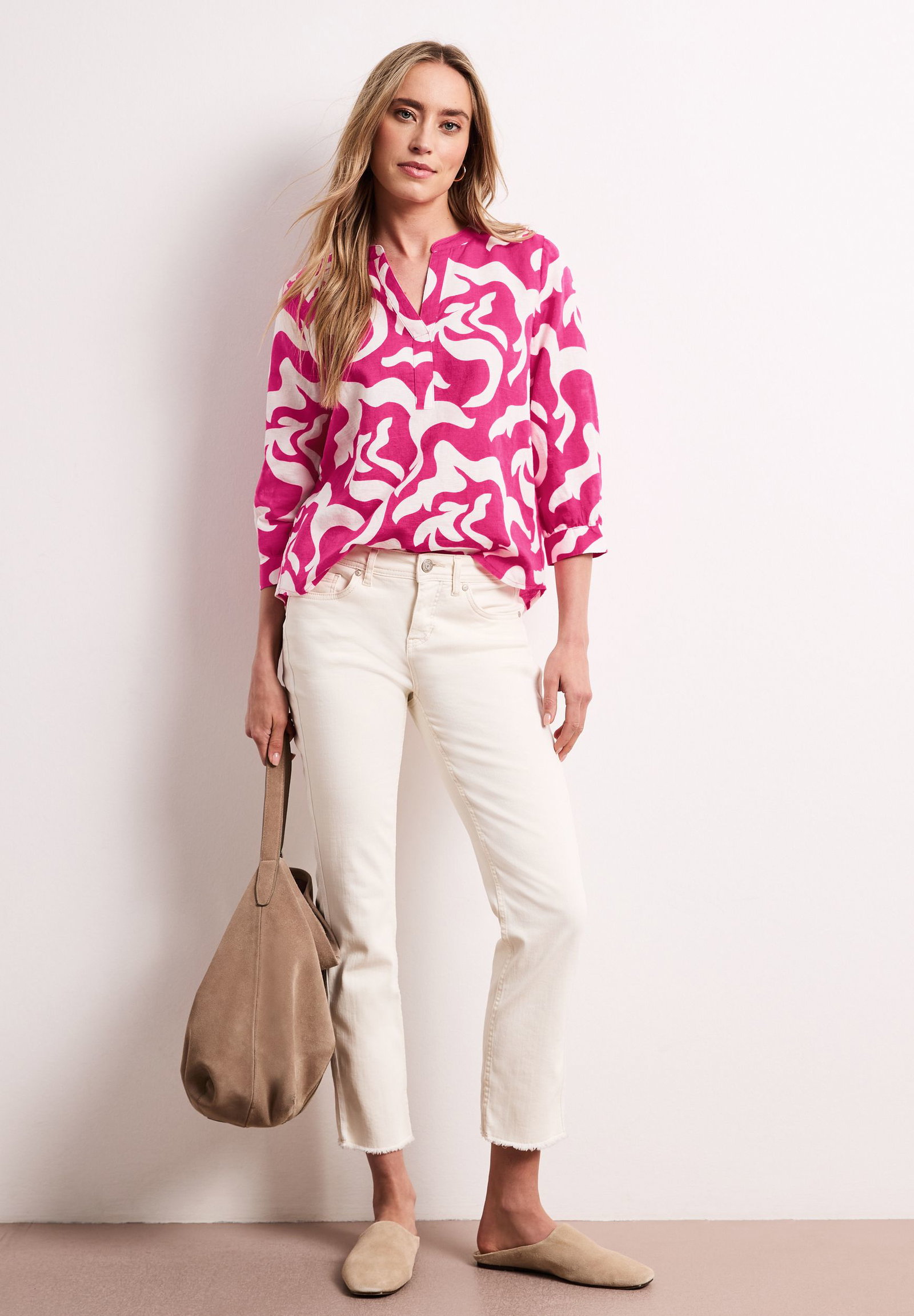 Street One |  Street One Bluse aus Leinen  | 36