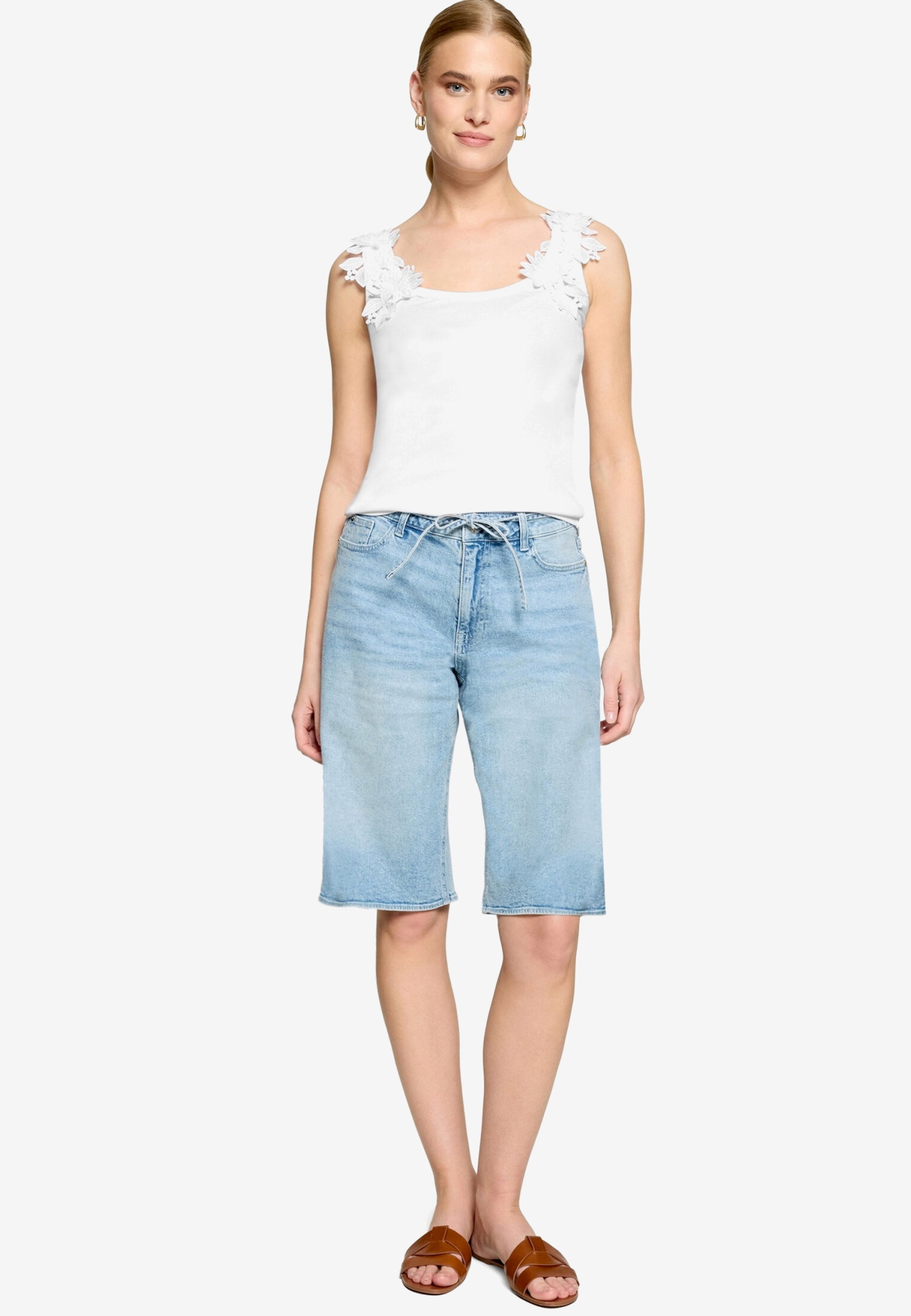 Top Kurz Tanktop, Brilliant White #4