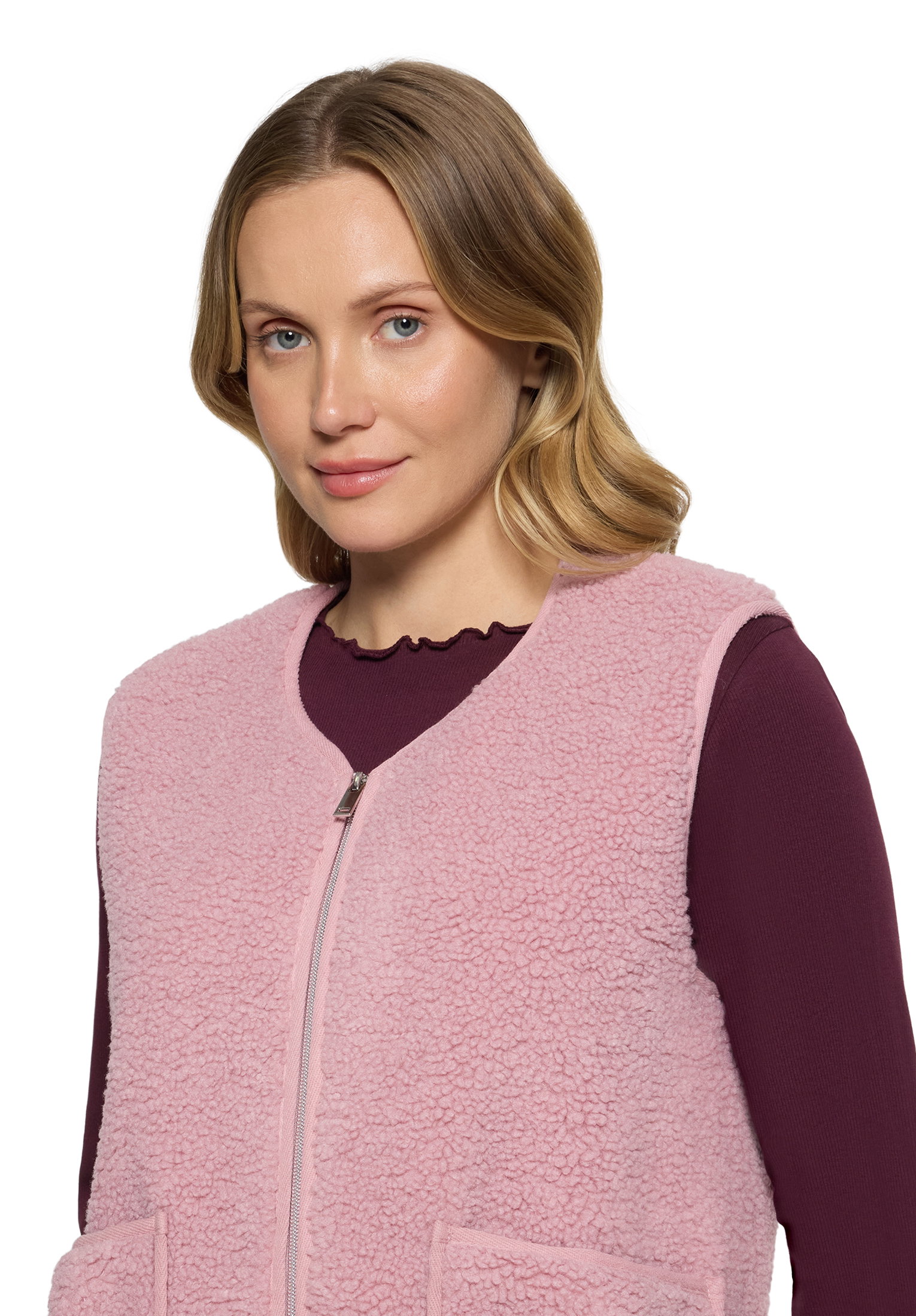 Weste Fell/Pelz, Light Mauve #6
