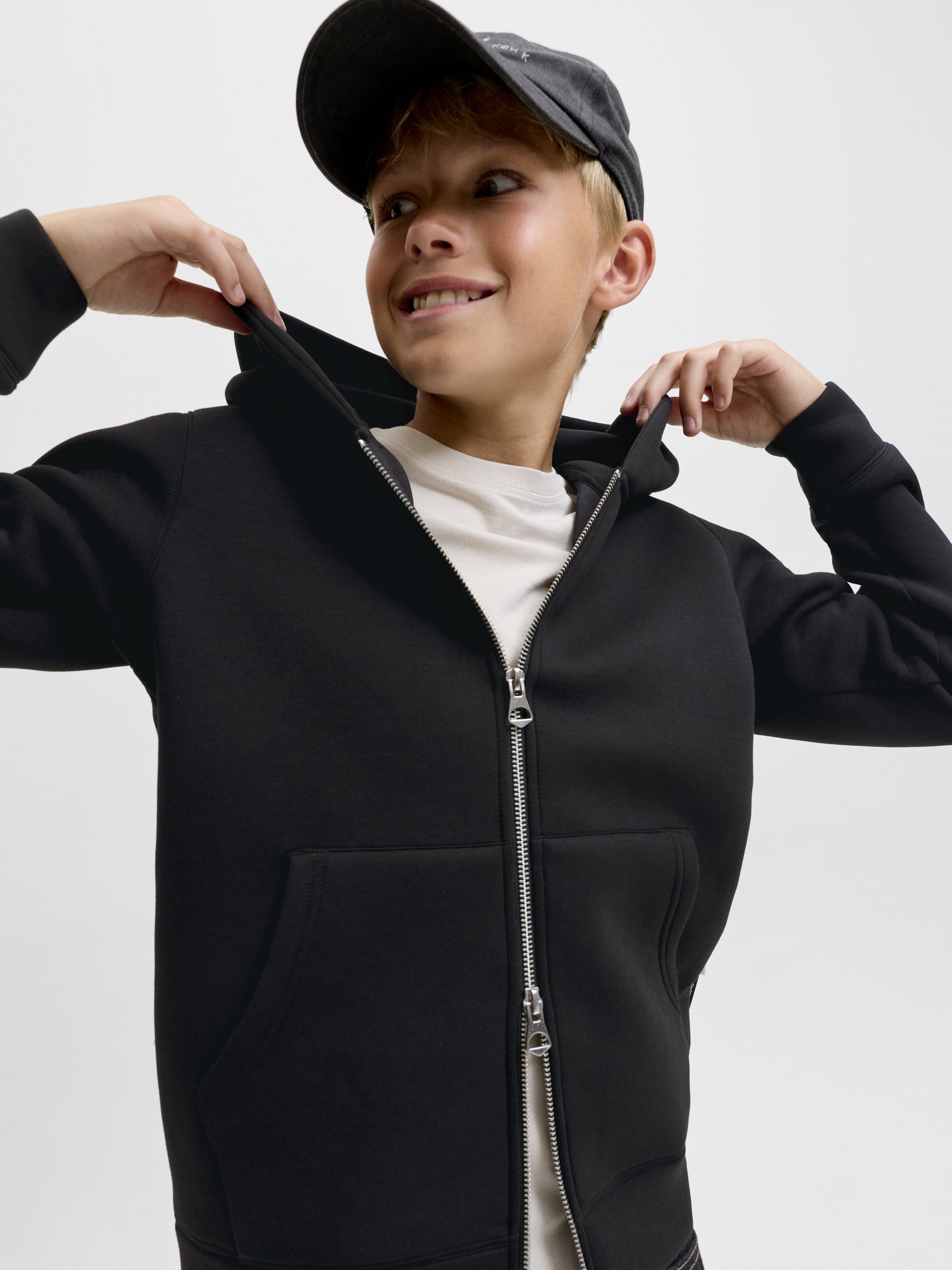JCOLEGACY SWEAT SCUBA ZIP HOOD NOOS, Black #8
