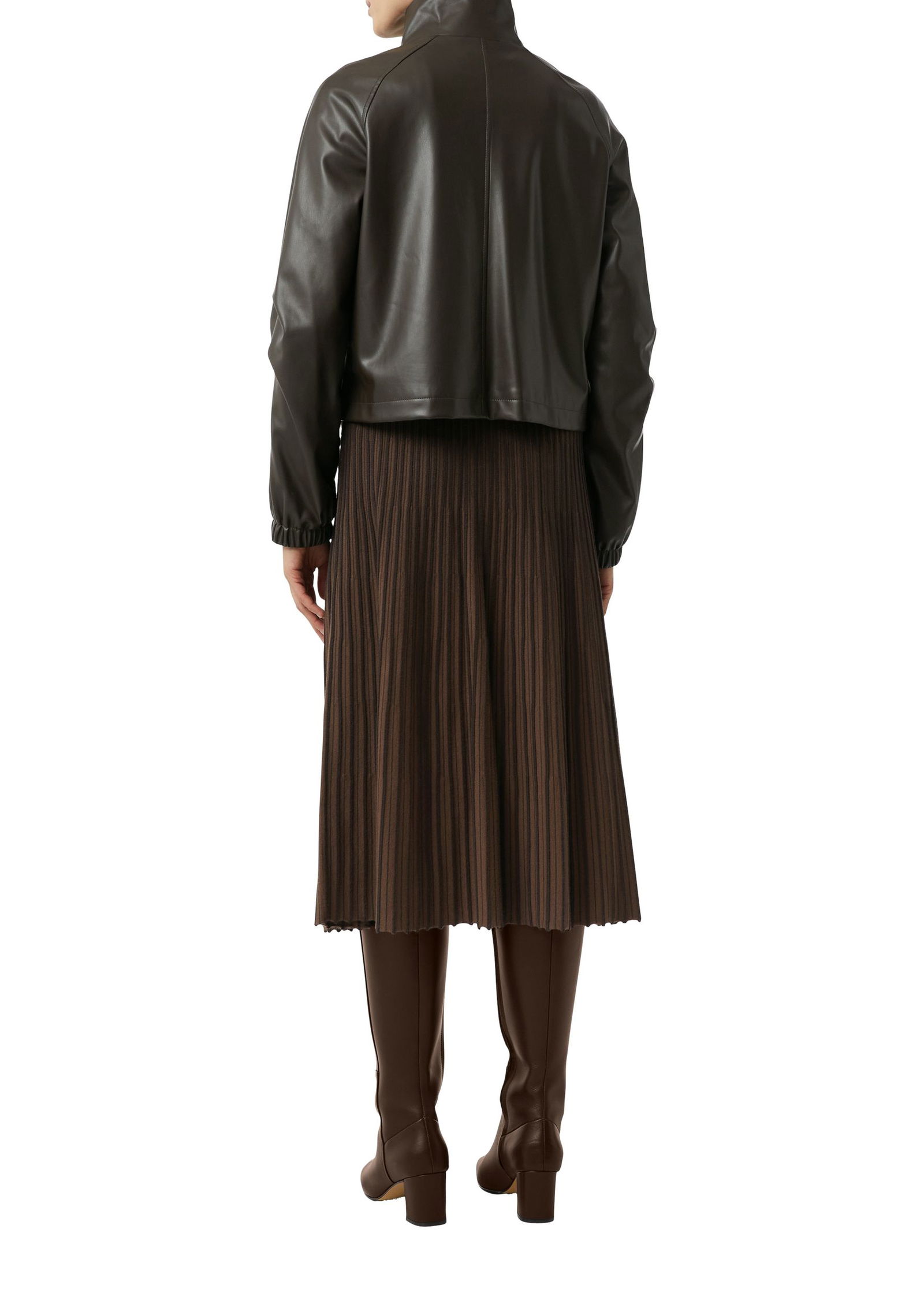 Comma |  Comma Jacke in Glattleder-Optik mit aufgesetzten Taschen  | 40 | 1900_8940