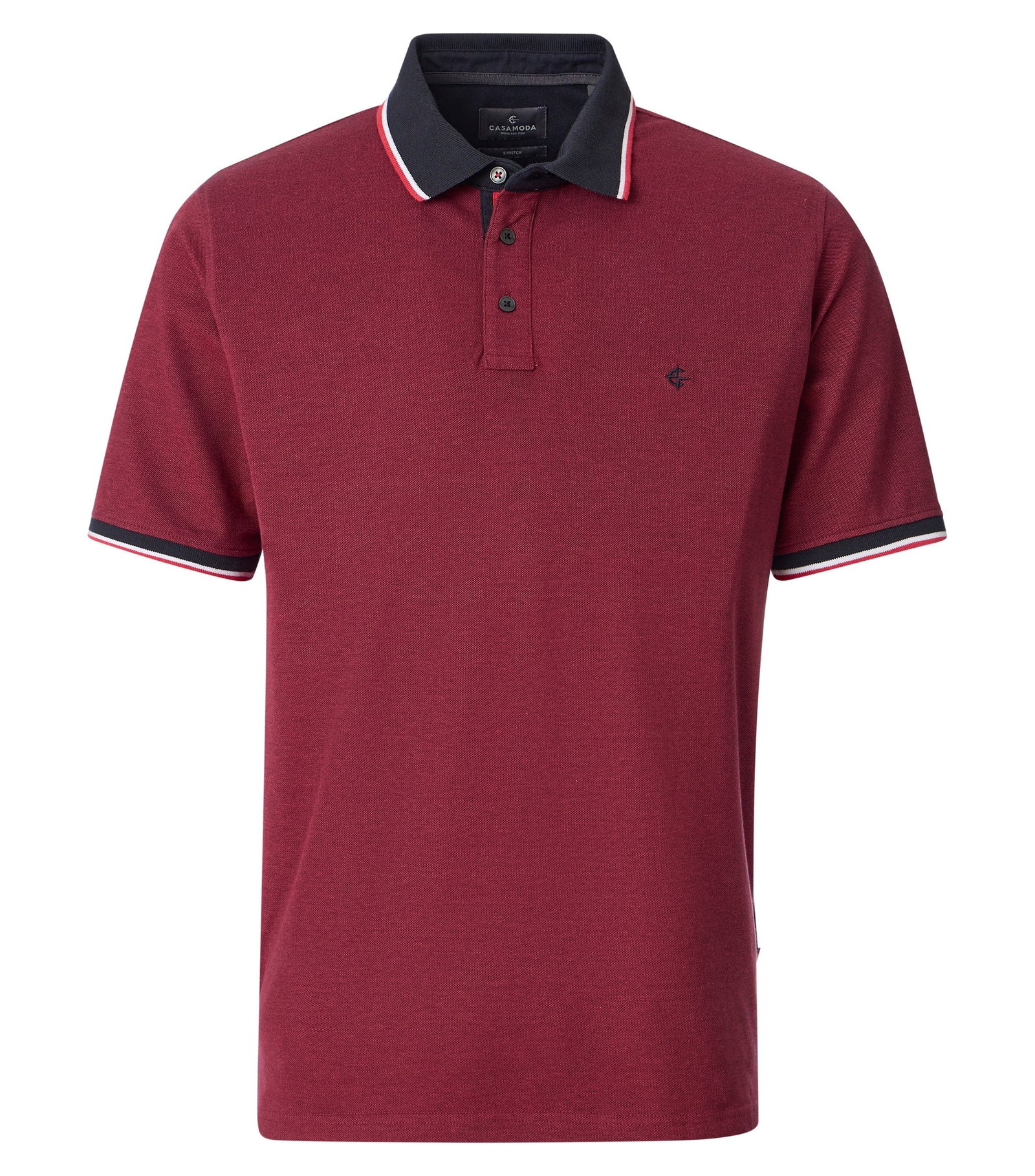 Polo 2-tone PQ, 442 rot #1
