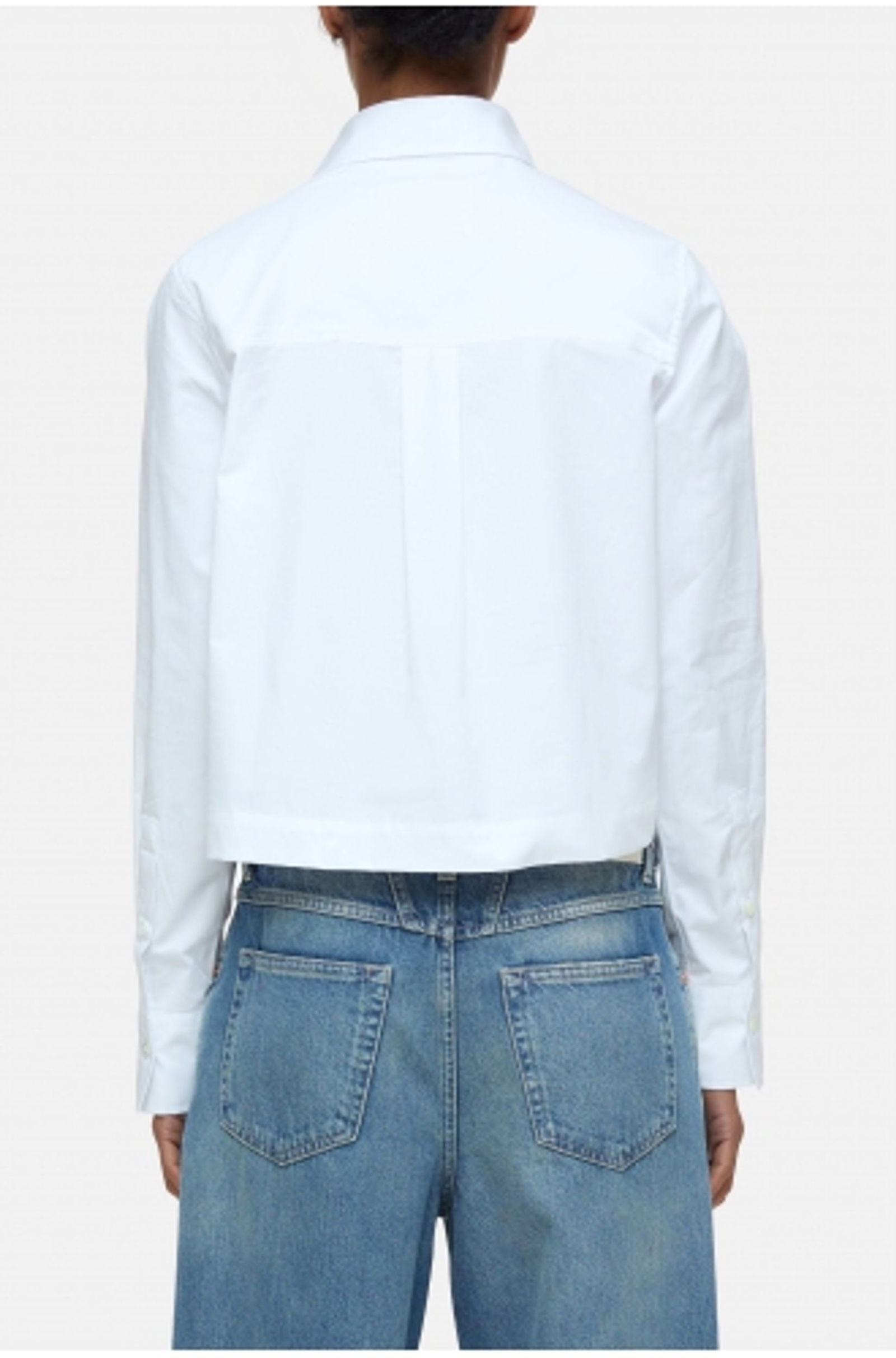142150f38271d3105733b3a8782e9995 Closed | Closed cropped Hemdbluse | S | White