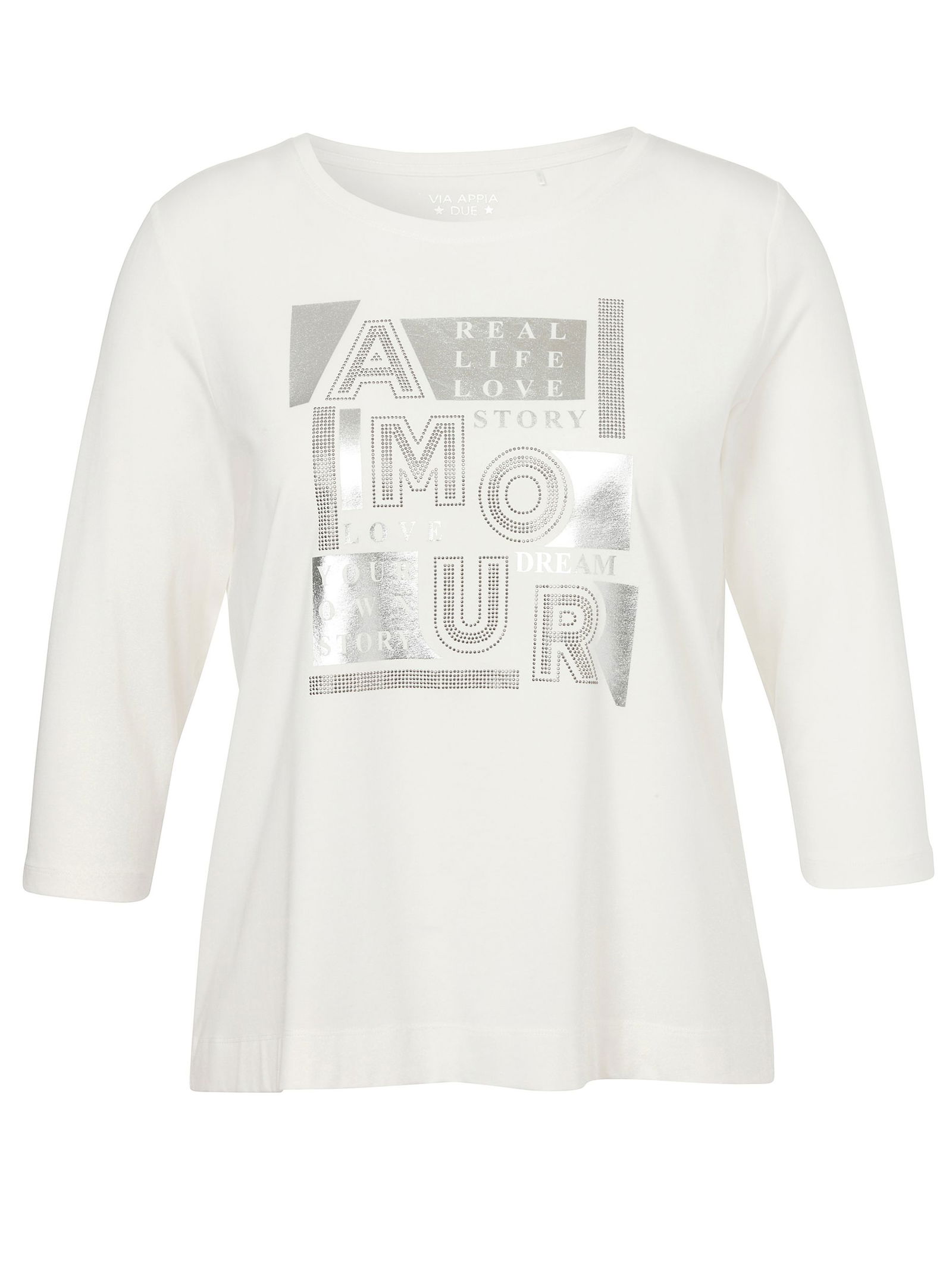 VIA APPIA DUE | VIA APPIA DUE Shirt | 48 | ecru multicolor