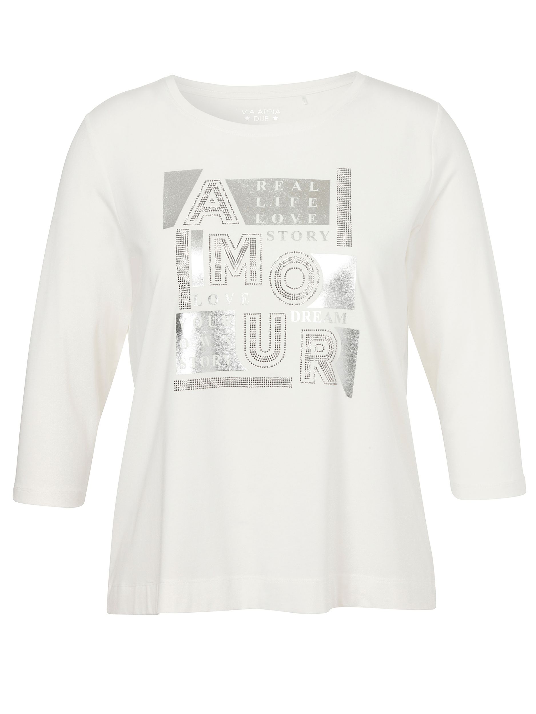 VIA APPIA DUE |  VIA APPIA DUE Shirt  | 48 | ecru multicolor