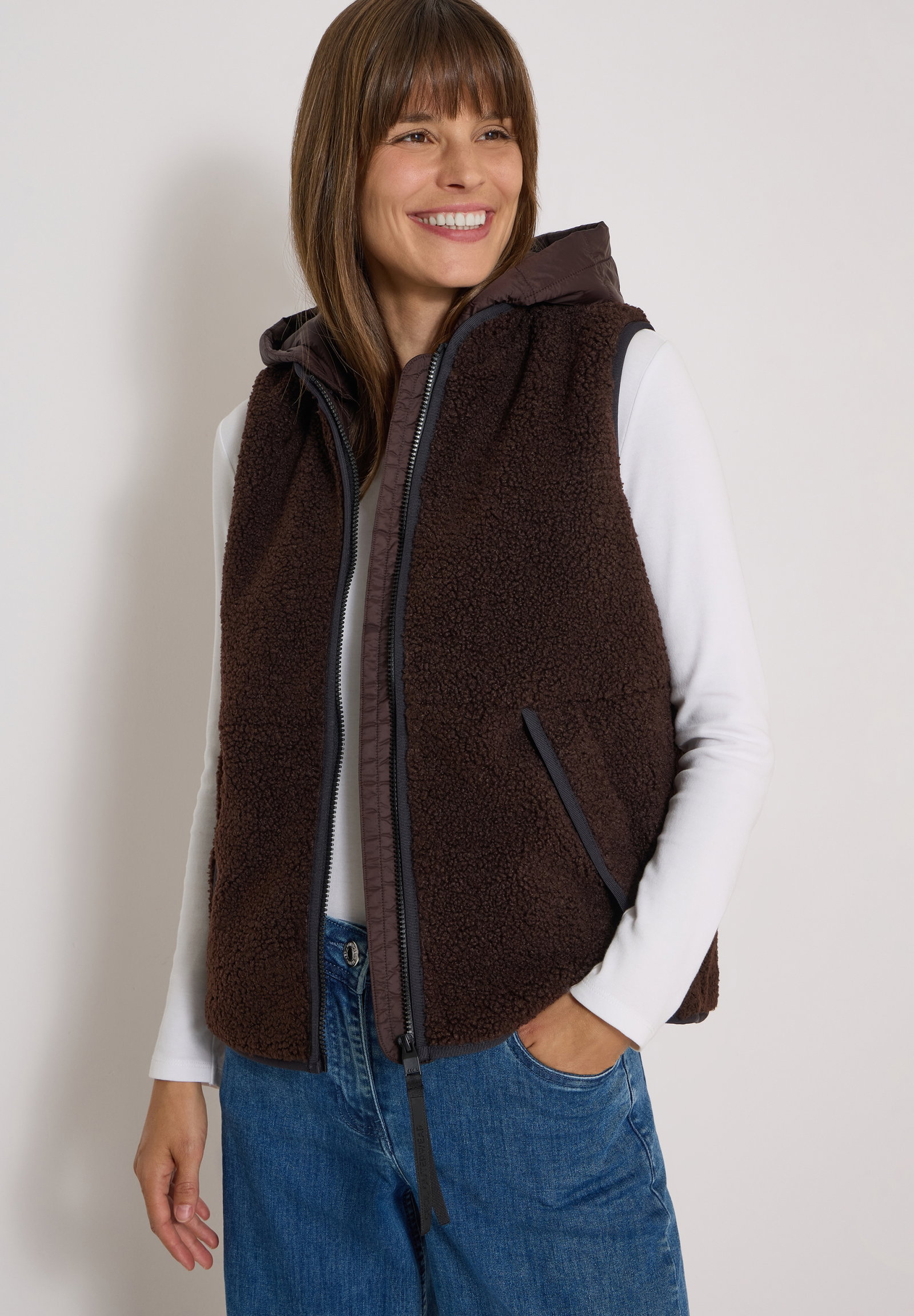 Teddy vest, chocolate sauce brown #6